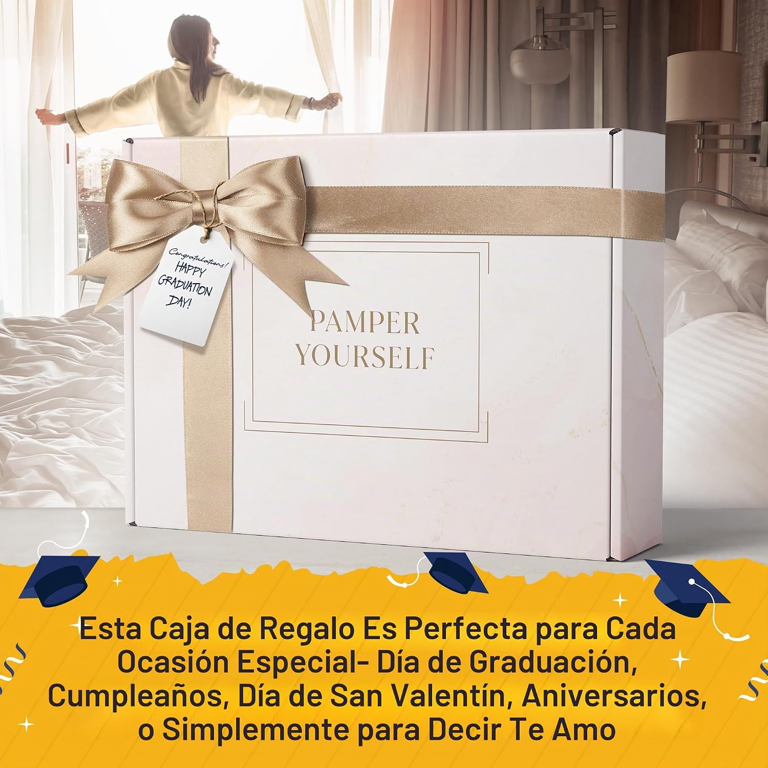CAJA DE REGALO DE SPA DE 10 PIEZAS PARA MUJER, JUEGO DE CUIDADO PERSONAL CON MÁSCARA DE OJOS, LUFA, BOMBAS DE BAÑO, MÁSCARAS - 2