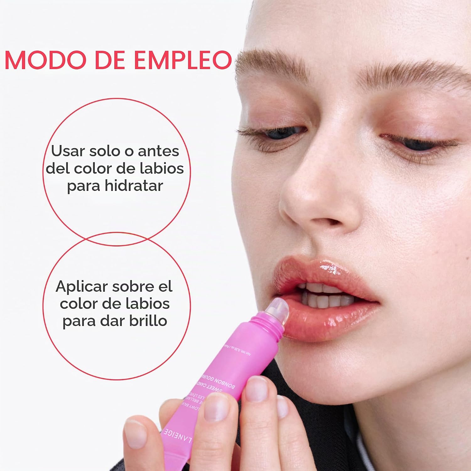 LANEIGE LIP GLOWY BALM: CREMA HIDRATANTE DE LABIOS CON MANTECA DE KARITĂ, PARA UN BRILLO HIDRATANTE Y LABIOS SUAVES - 7