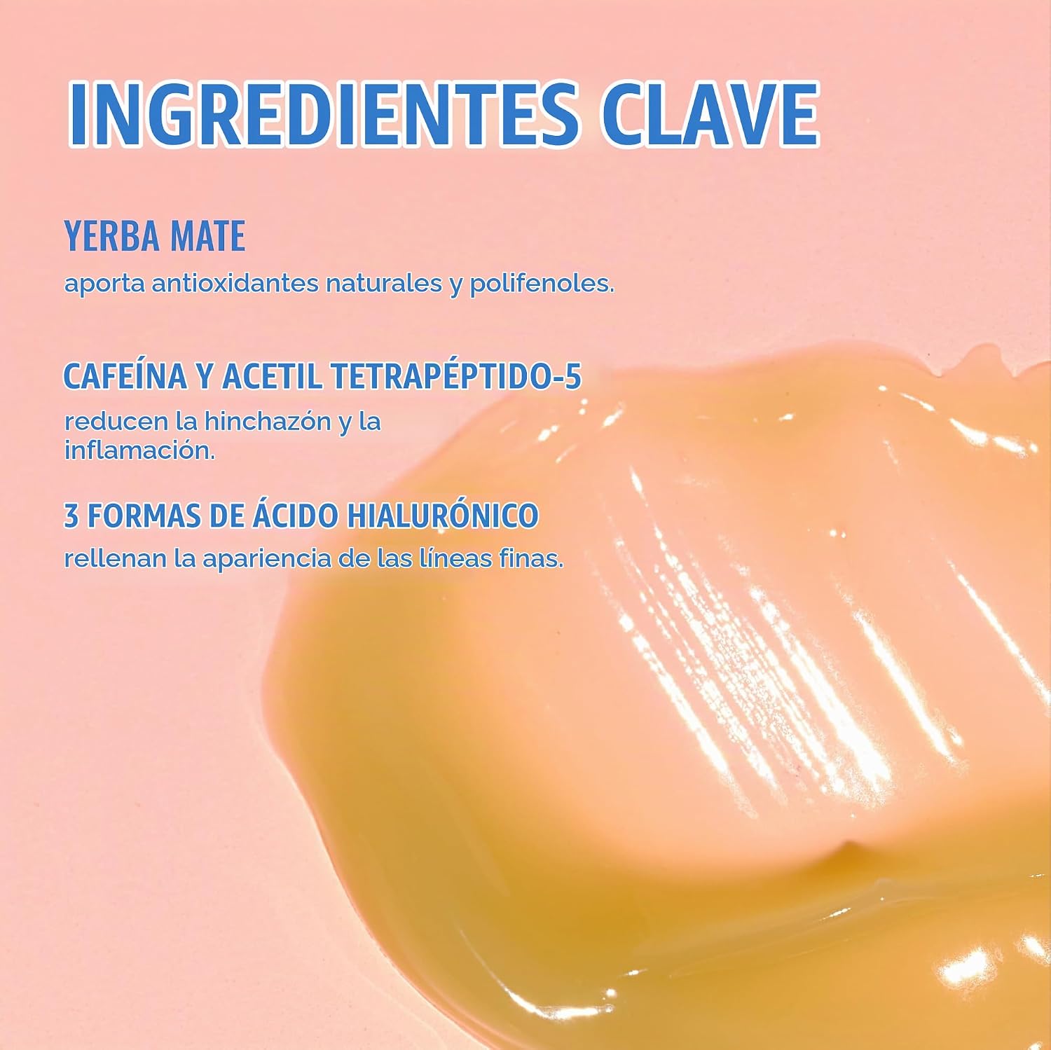 GOOD MOLECULES YERBA MATE WAKE UP EYE GEL - CREMA HIDRATANTE PARA DEBAJO DE LOS OJOS CON ÁCIDO HIALURÓNICO Y CAFEÍNA, DIRIGE - 3