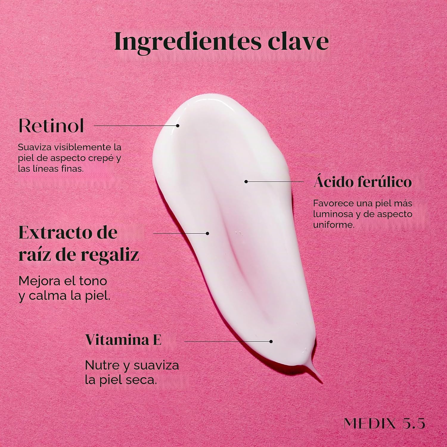 MEDIX 5.5 CREMA DE RETINOL CREMA DE COLÁGENO PARA EL CUIDADO DE LA PIEL, LOCIÓN HIDRATANTE PARA EL CUERPO Y LA CARA, LOCIÓN - 3