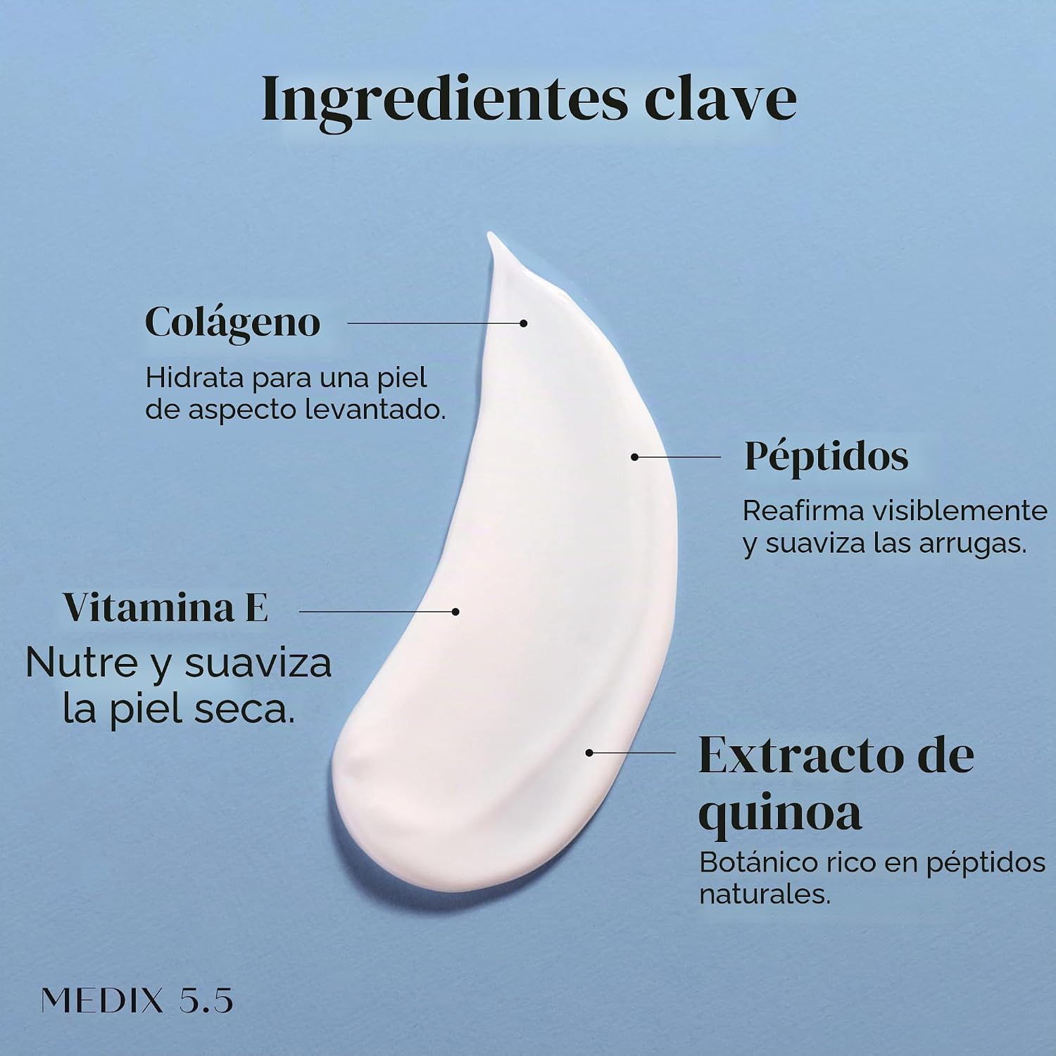 MEDIX 5.5 CREMA DE RETINOL CREMA DE COLÁGENO PARA EL CUIDADO DE LA PIEL, LOCIÓN HIDRATANTE PARA EL CUERPO Y LA CARA, LOCIÓN - 6