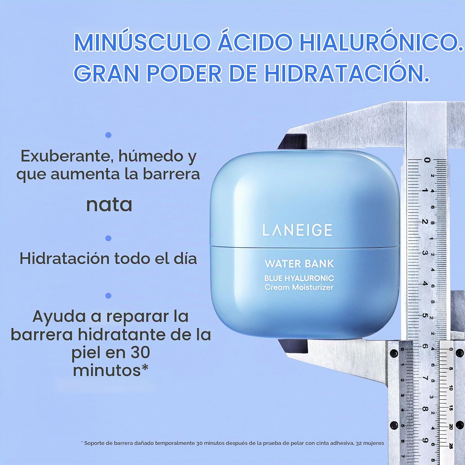 LANEIGE CREMA HIDRATANTE WATER BANK AZUL CON ÁCIDO HIALURÓNICO: CREMA FACIAL COREANA HIDRATANTE CON ESCUALANO Y CERAMIDA - 5