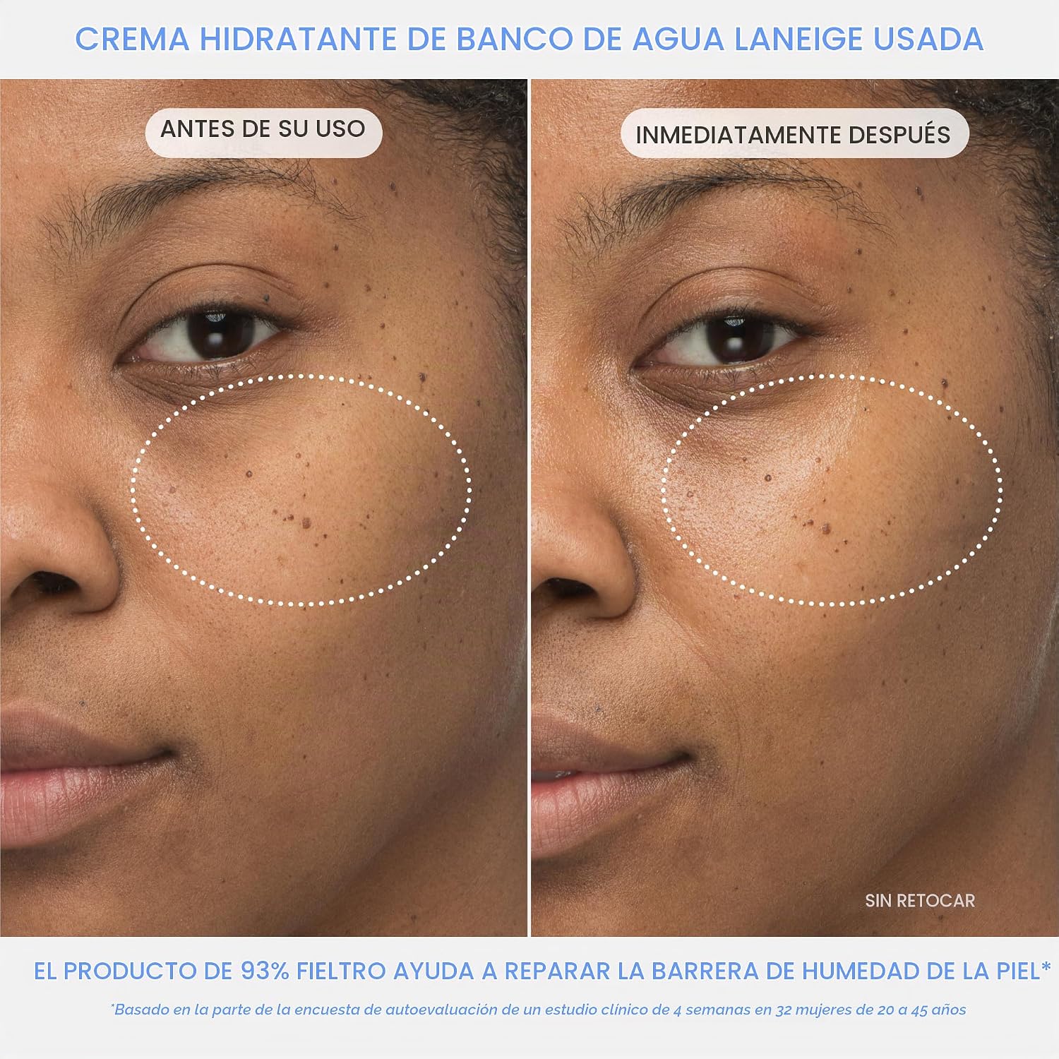 LANEIGE CREMA HIDRATANTE WATER BANK AZUL CON ÁCIDO HIALURÓNICO: CREMA FACIAL COREANA HIDRATANTE CON ESCUALANO Y CERAMIDA - 6