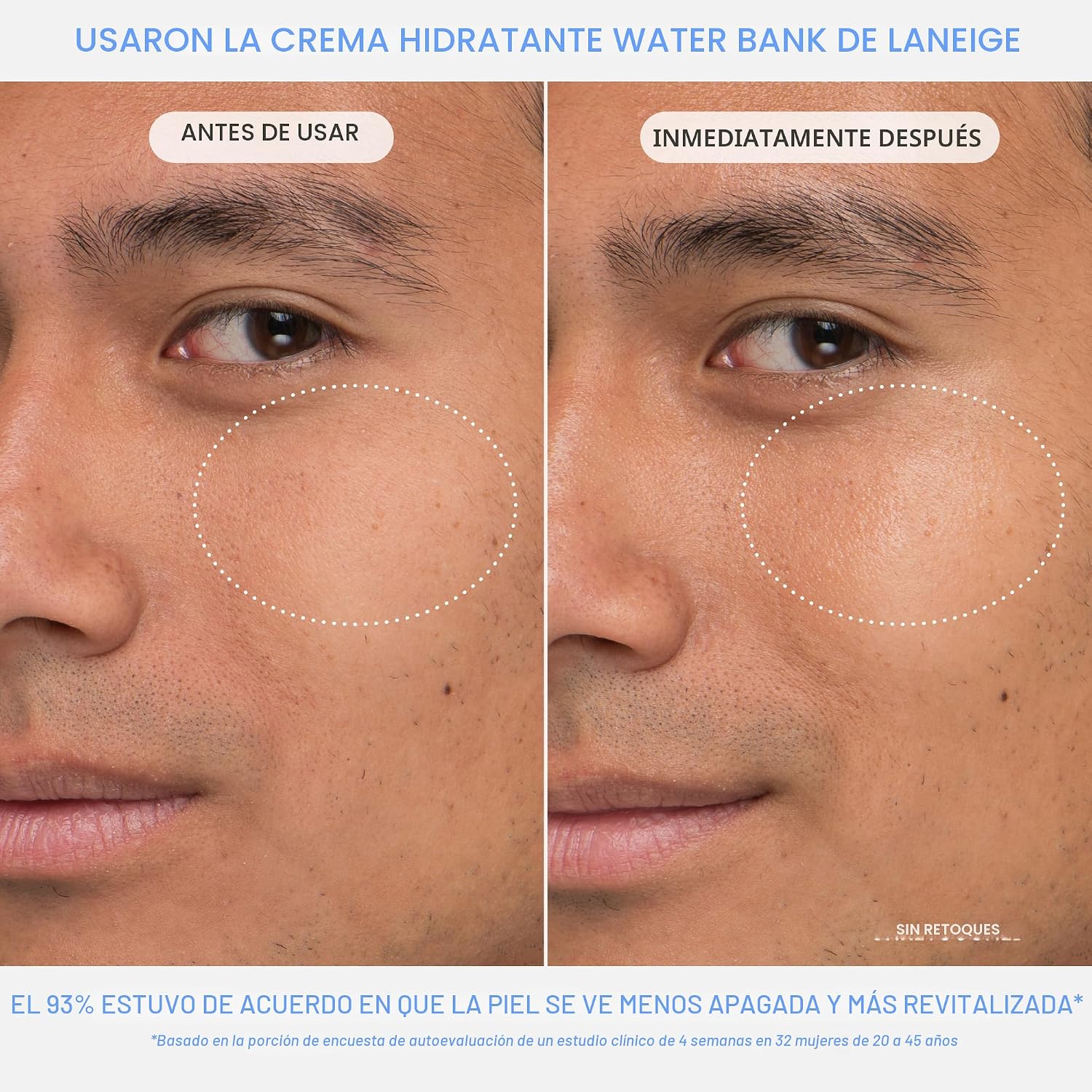 LANEIGE CREMA HIDRATANTE WATER BANK AZUL CON ÁCIDO HIALURÓNICO: CREMA FACIAL COREANA HIDRATANTE CON ESCUALANO Y CERAMIDA - 7