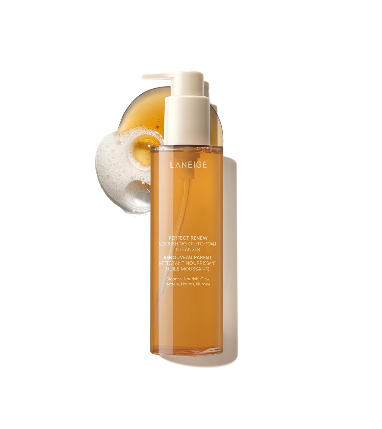 LANEIGE PERFECT RENEW LIMPIADOR NUTRITIVO DE ACEITE A ESPUMA: LAVADO FACIAL ANTIENVEJECIMIENTO 2 EN 1 PARA UN BRILLO - 1