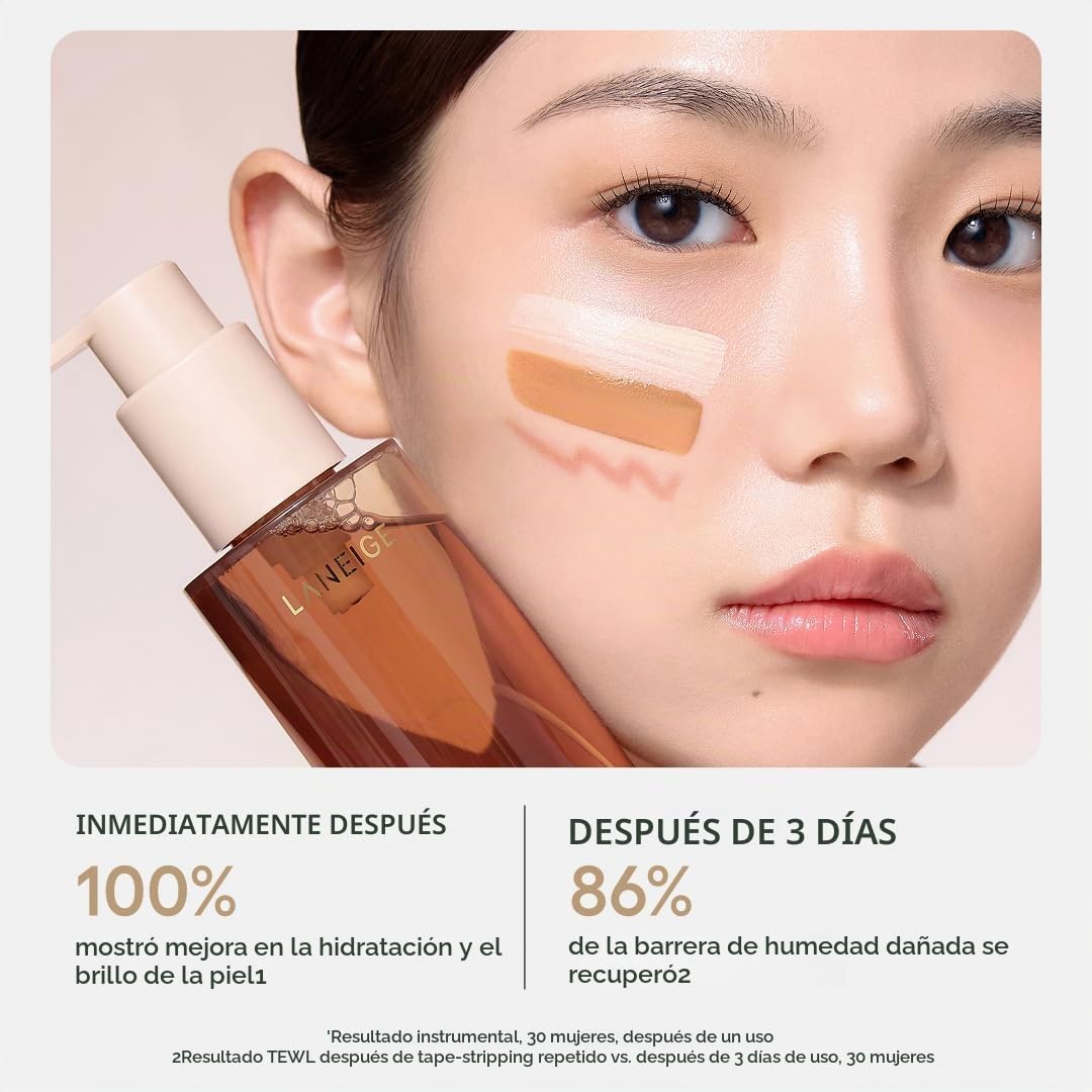 LANEIGE PERFECT RENEW LIMPIADOR NUTRITIVO DE ACEITE A ESPUMA: LAVADO FACIAL ANTIENVEJECIMIENTO 2 EN 1 PARA UN BRILLO - 4