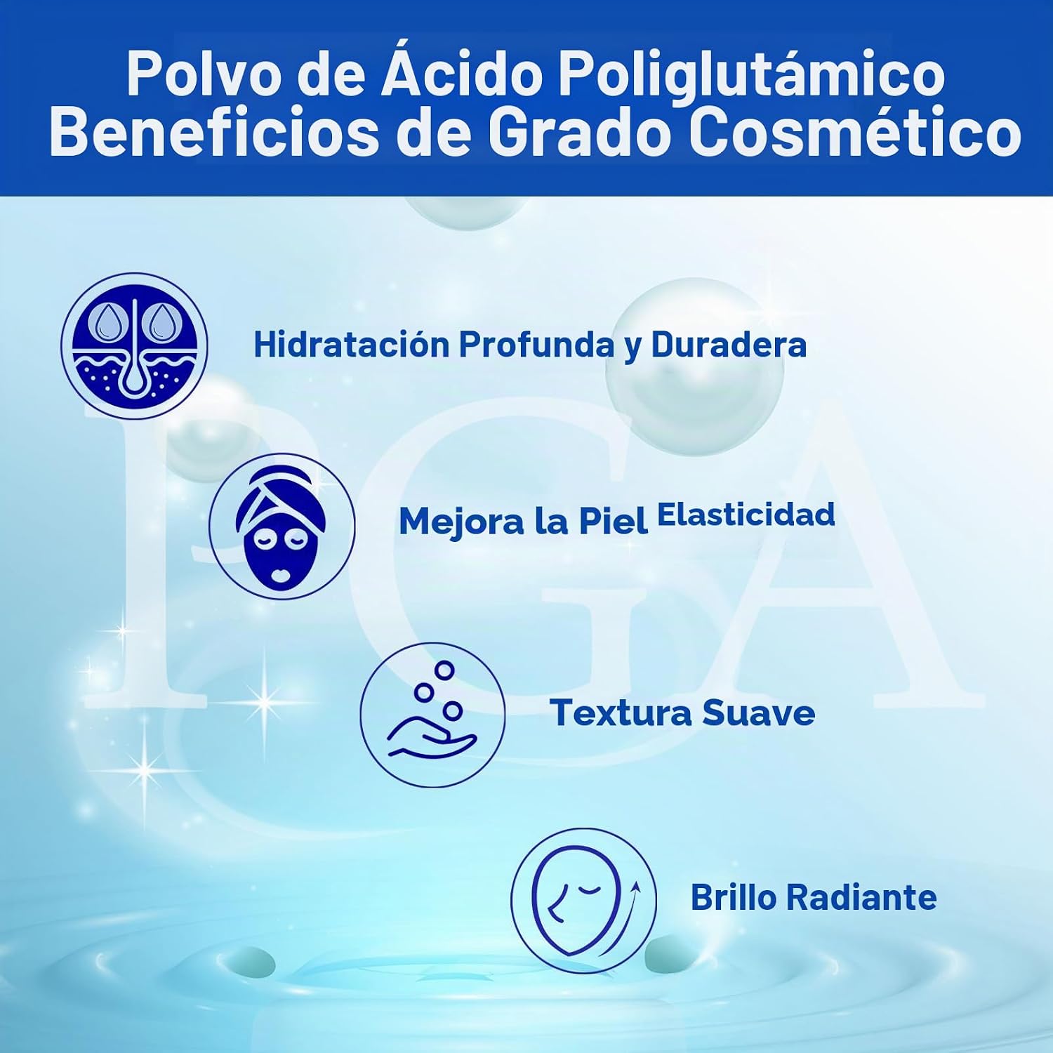MAYKER POLVO DE ÁCIDO POLIGLUTÁMICO PURO, 0.70 ONZAS, ALTO PESO MOLECULAR, HUMECTANTE COSMÉTICO PARA SUEROS HIDRATANTES - 2