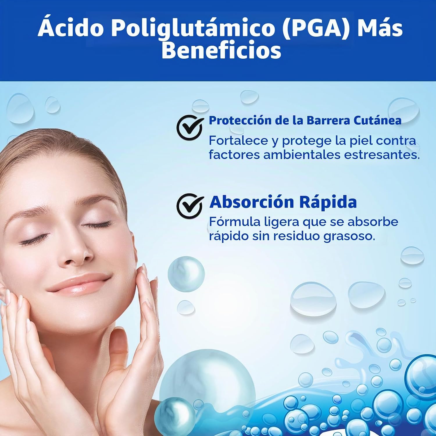 MAYKER POLVO DE ÁCIDO POLIGLUTÁMICO PURO, 0.70 ONZAS, ALTO PESO MOLECULAR, HUMECTANTE COSMÉTICO PARA SUEROS HIDRATANTES - 3