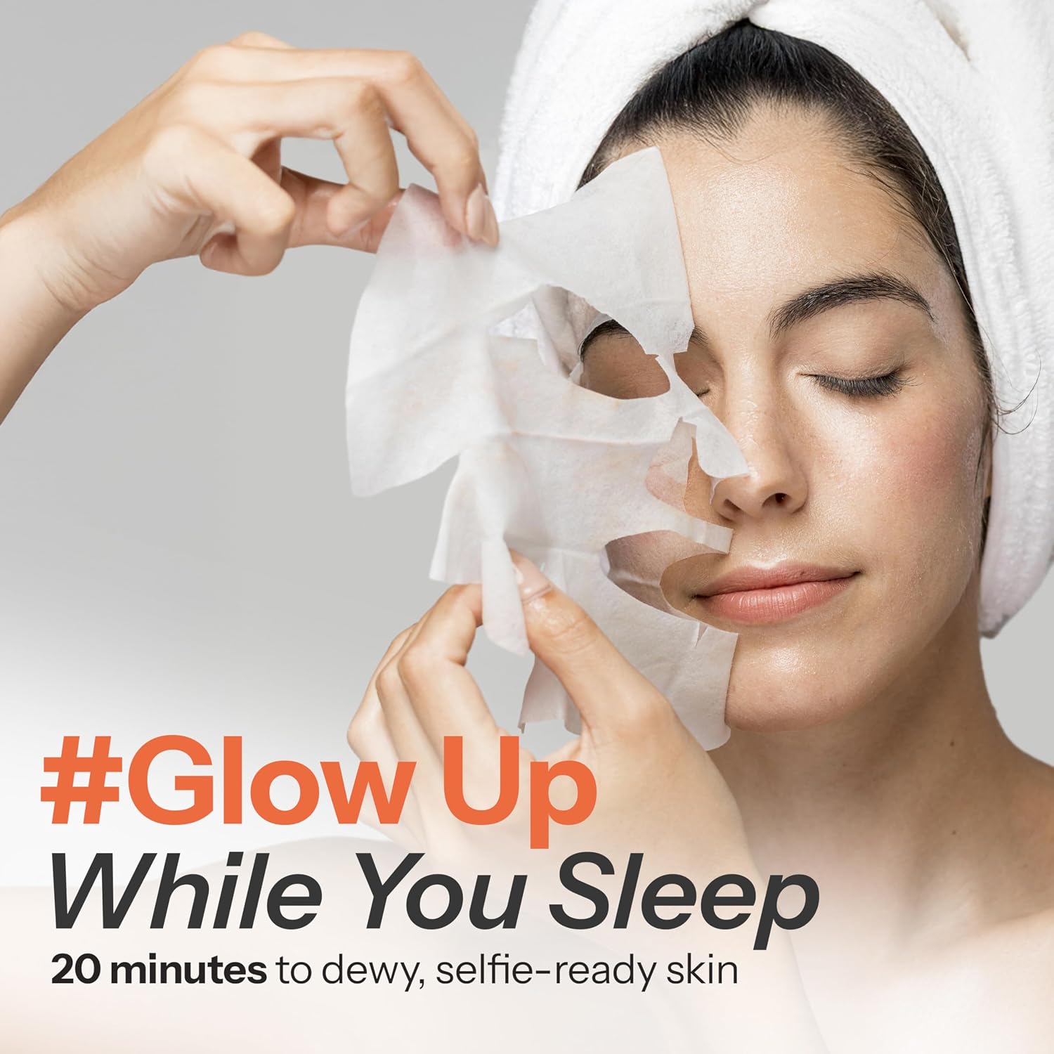SKIN 2.0 MÁSCARA EN HOJA DE VITAMINA C Y COLÁGENO - REDUCTORA DE ARRUGAS, MANCHAS DE LA EDAD Y ANTIENVEJECIMIENTO, - 2