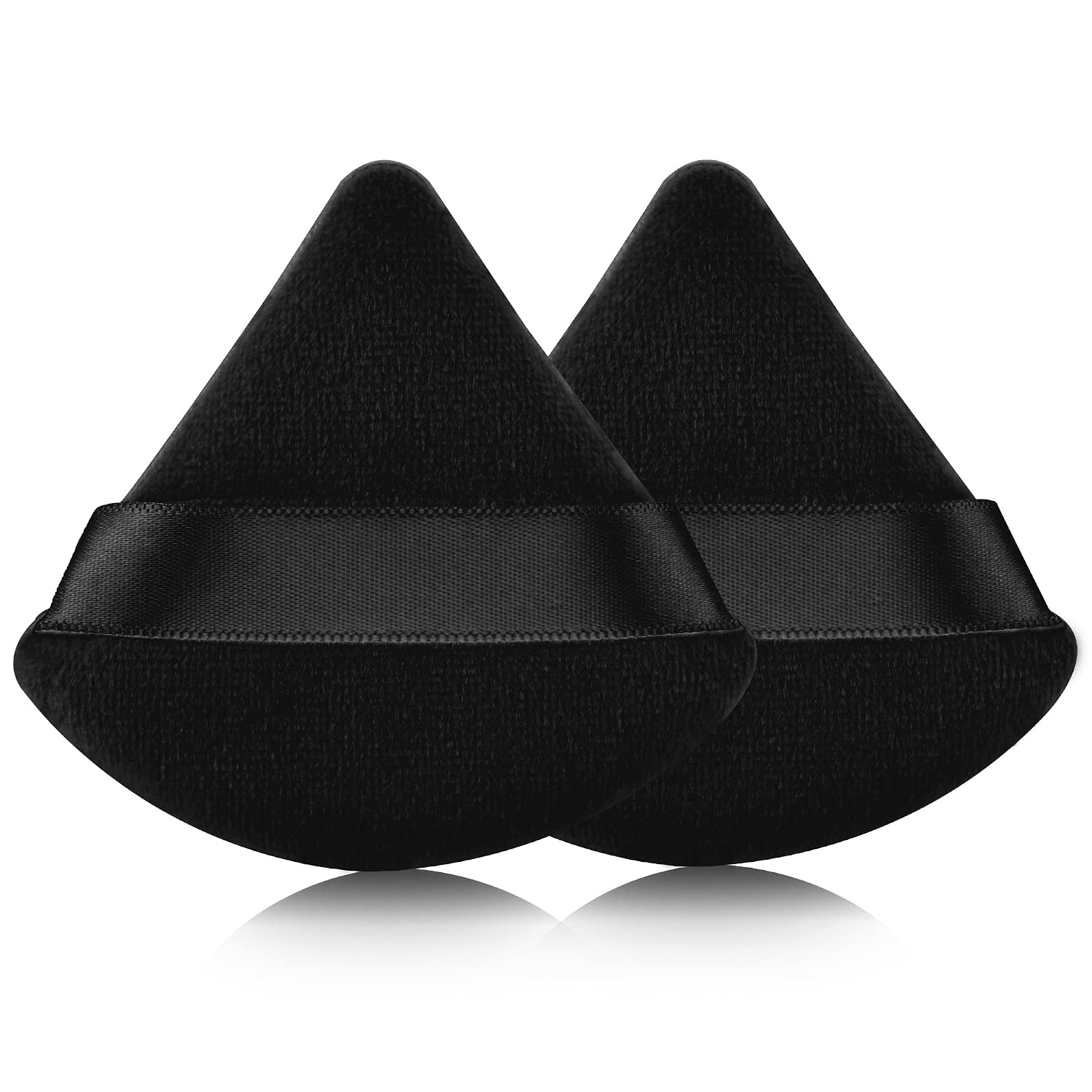 2 PIEZAS EVAOUXIU ESPONJAS TRIANGULARES PARA POLVO FACIAL, ESPONJAS SUAVES Y MULLIDAS PARA MAQUILLAJE, ESPONJAS COSMÉTICAS - 1
