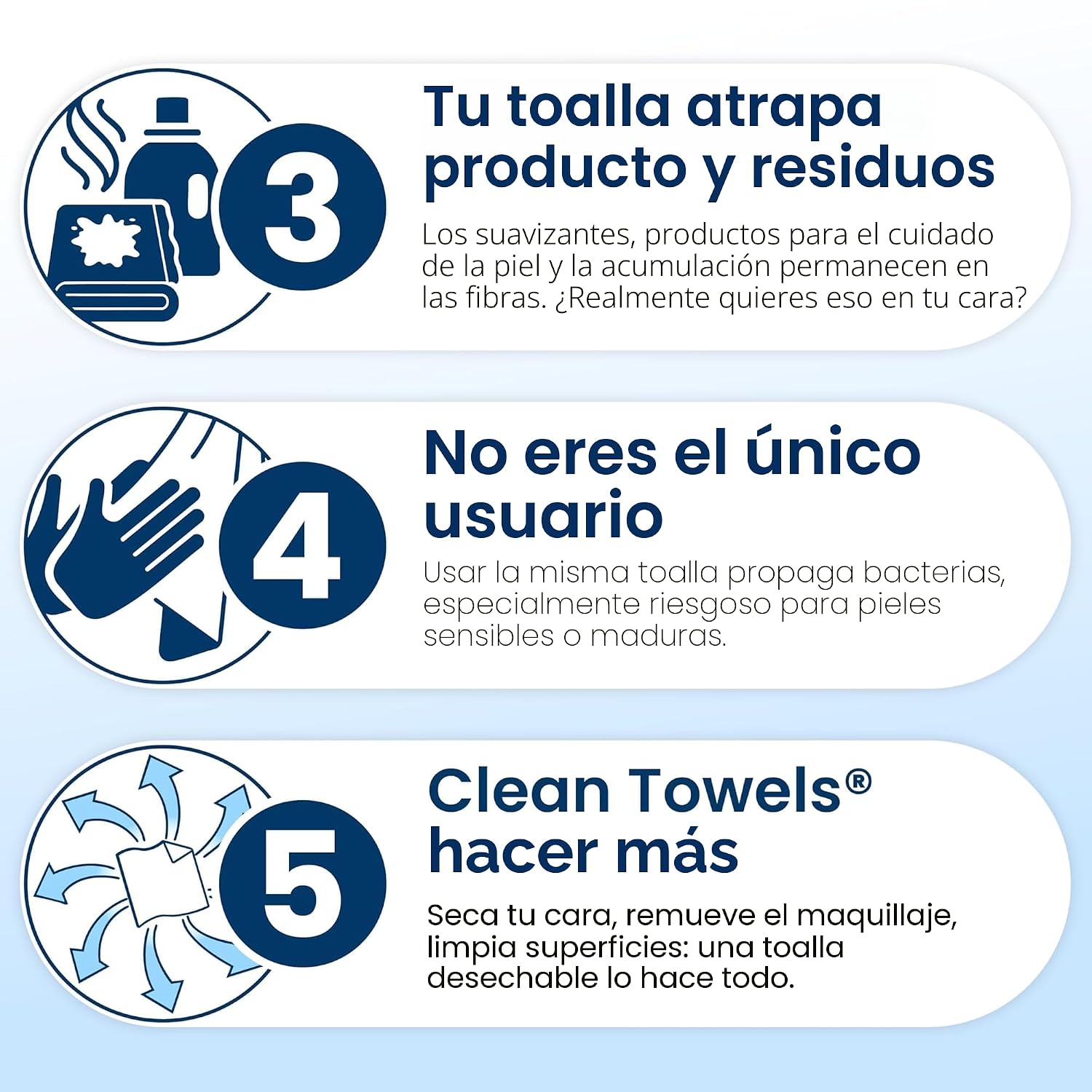 CLEAN SKIN CLUB CLEAN TOWELS XL , TOALLA FACIAL 100% USDA BIOBASED, TOALLA FACIAL DESECHABLE, ACEPTADA POR ECZEMA - 6
