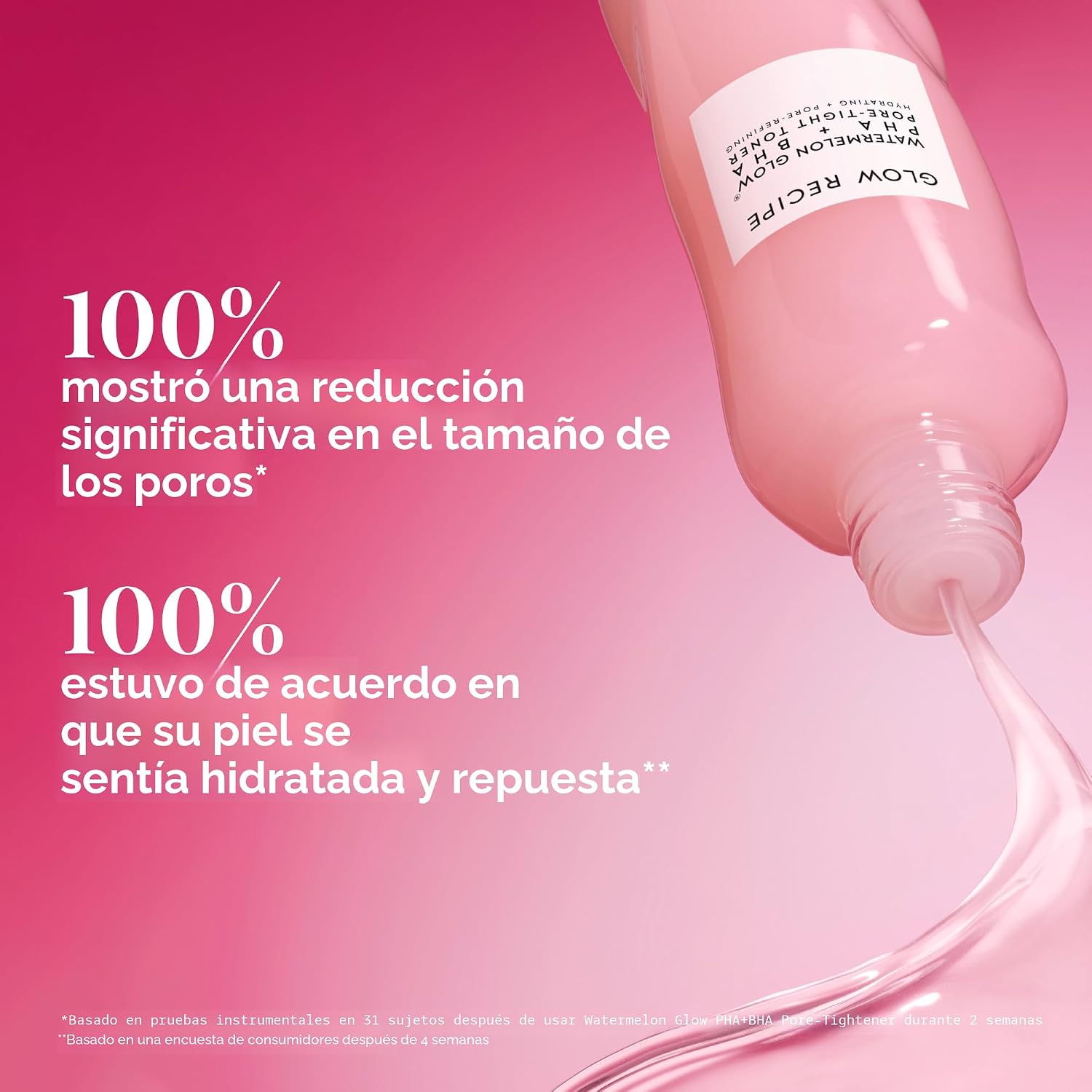 BRILLO GLOW RECIPE PHA BHA TÓNICO FACIAL - MINIMIZADOR DE POROS COREANO PARA CUIDADO DE LA PIEL Y EXFOLIANTE FACIAL SUAVE - 7