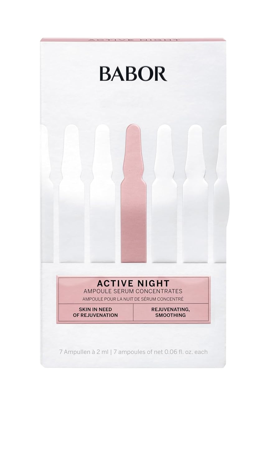 BABOR CONCENTRADOS DE SUERO DE AMPOLLA ACTIVA NOCTURNA, SUERO DE ÁCIDO HIALURÓNICO, TRATAMIENTO NOCTURNO HIDRATANTE, - 6