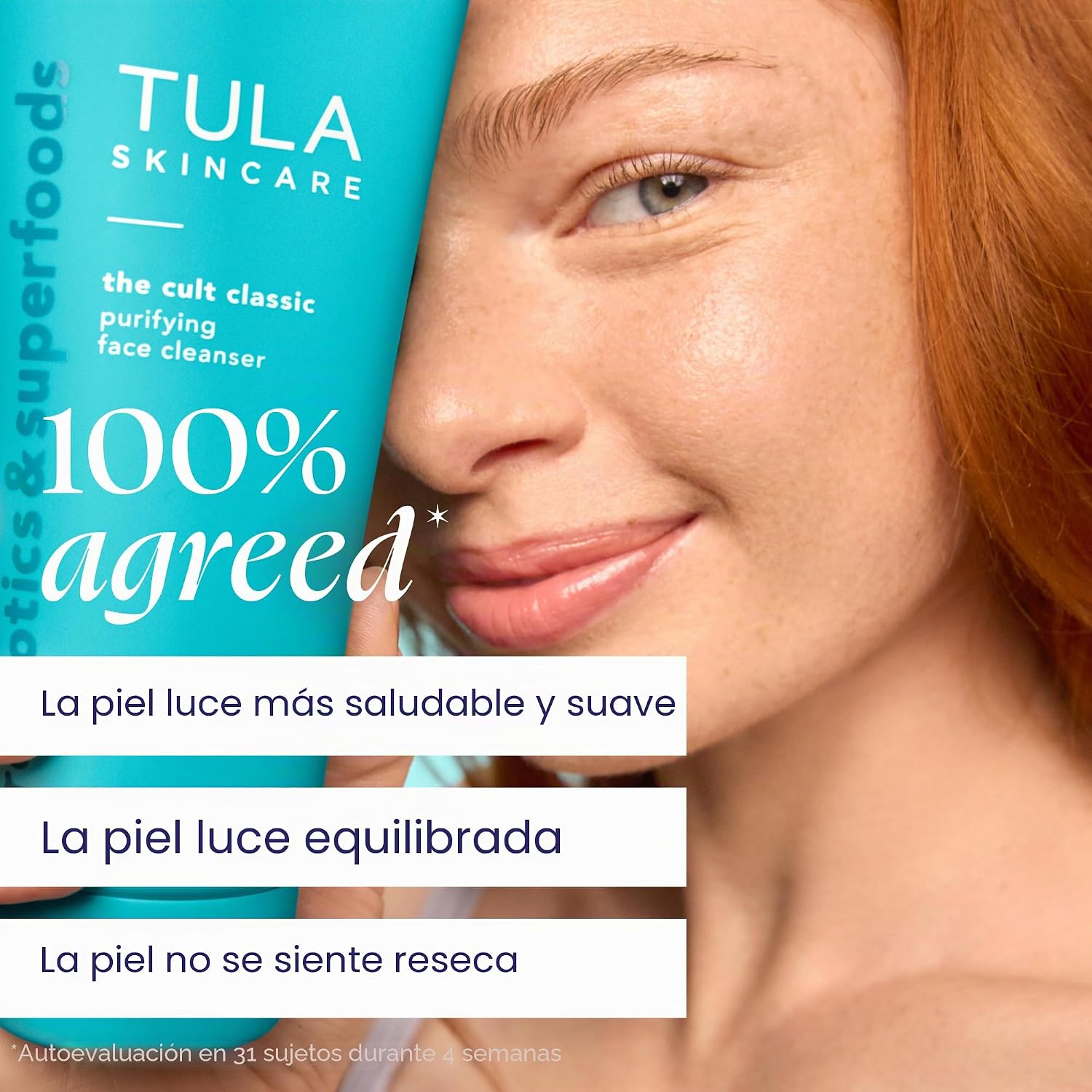 TULA SKIN CARE CULT CLASSIC LIMPIADOR FACIAL PURIFICADOR - TAMAÑO EXTRA GRANDE, LAVADO FACIAL SUAVE Y EFICAZ, REMOVEDOR - 7