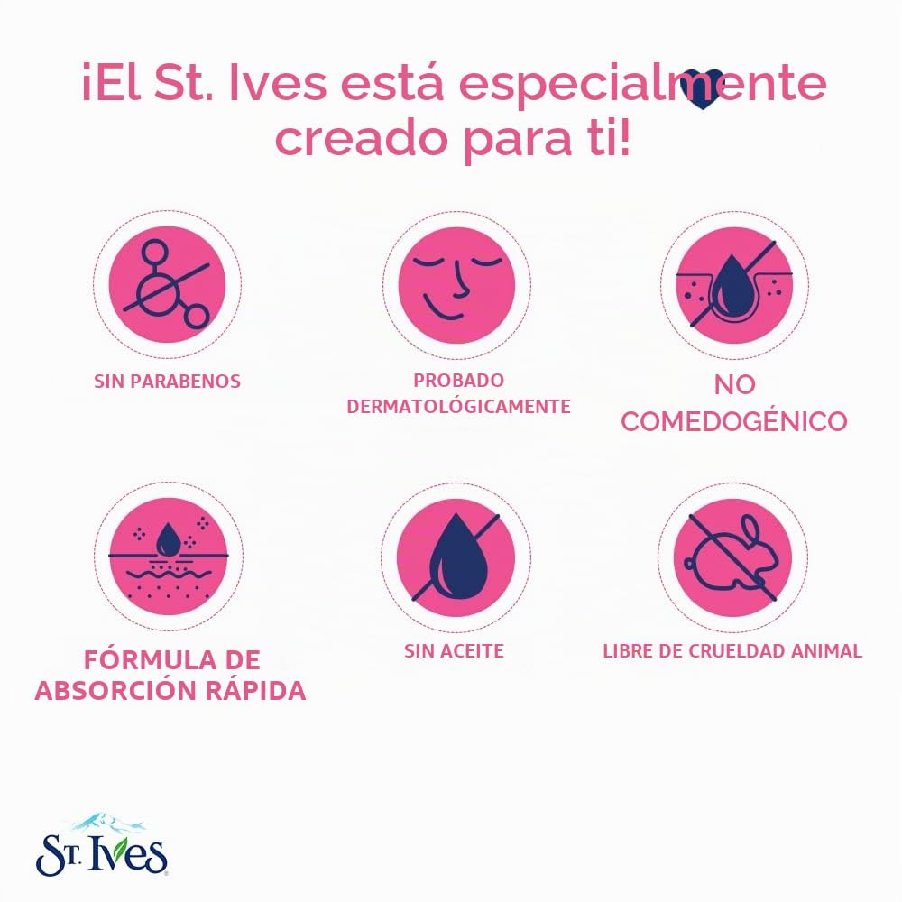 ST. IVES HIDRATANTE FACIAL HYDRATE Y BRILLO GLOW SANDÍA 3 ONZAS - 4