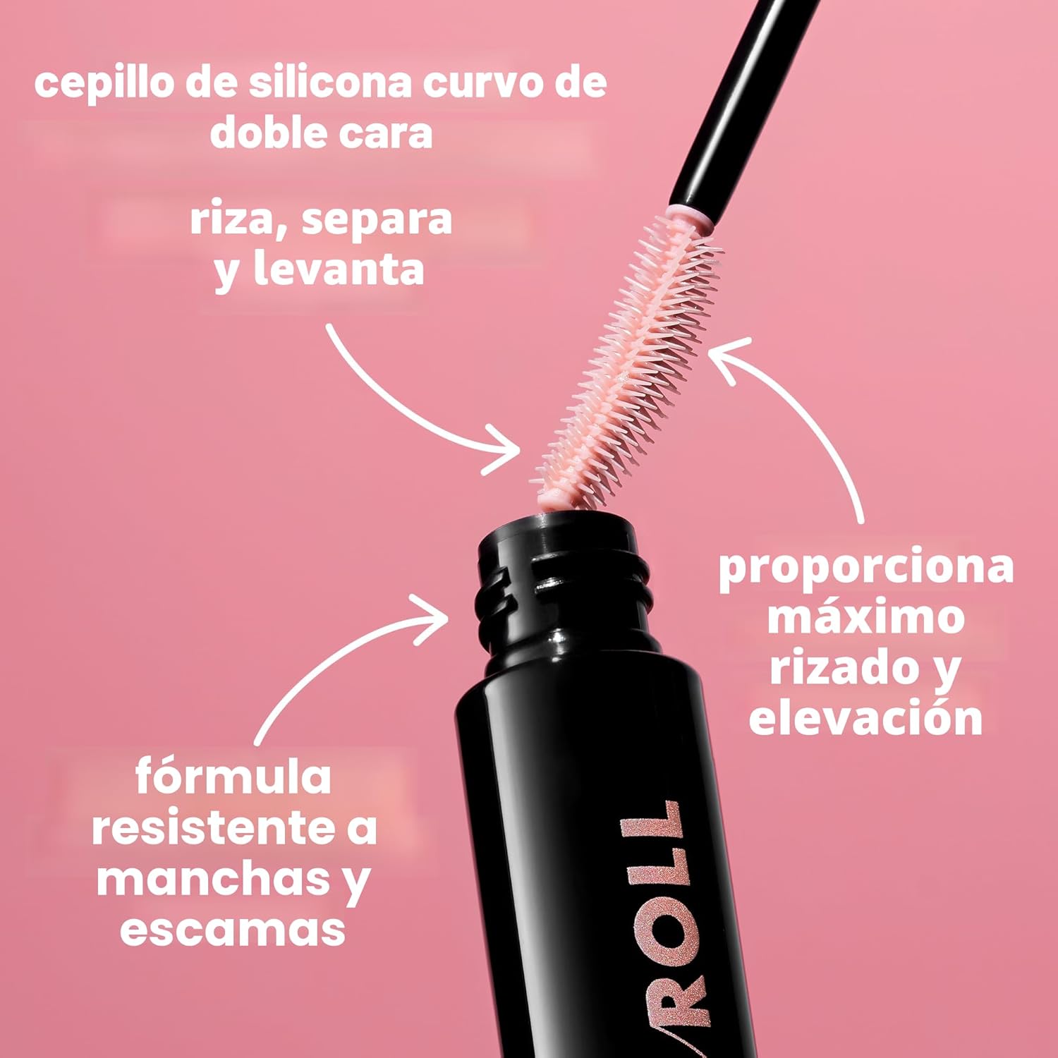 E.L.F. LASH N ROLL MÁSCARA, MÁSCARA RIZADORA PARA PESTAÑAS VISIBLEMENTE LEVANTADAS, LEVANTA Y SEPARA LAS PESTAÑAS. FÓRMULA - 3