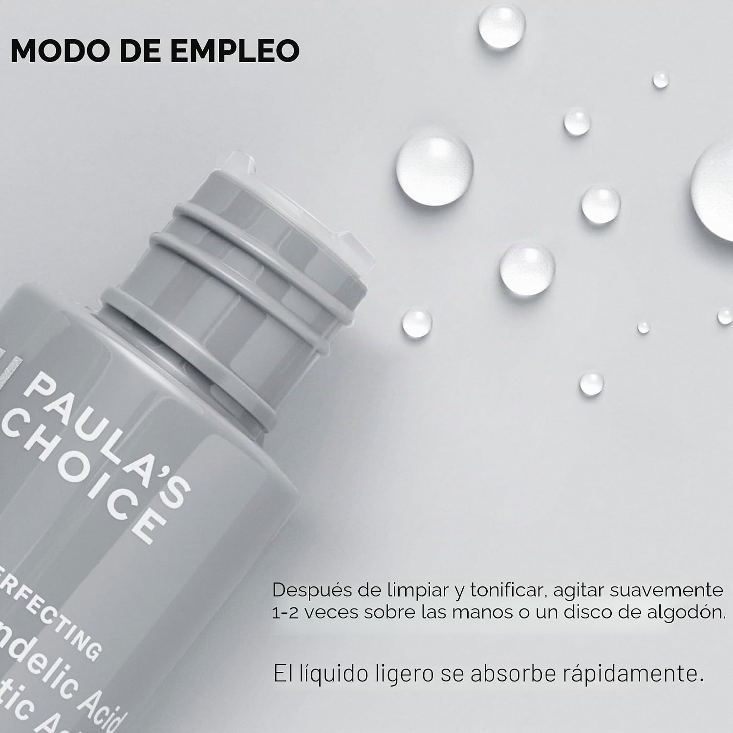 PAULA S CHOICE 6% DE ÁCIDO MANDÉLICO 2% EXFOLIANTE DE ÁCIDO LÁCTICO, EXFOLIANTE DIARIO SUAVE AHA PARA DECOLORACIÓN, TEXTURA - 7