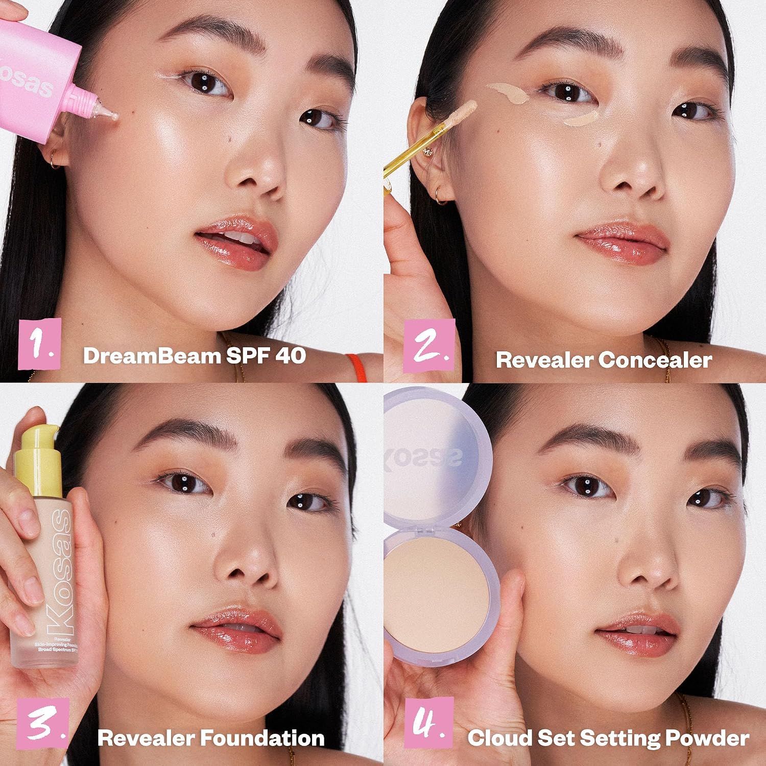 KOSAS DREAMBEAM PROTECTOR SOLAR MINERAL SPF 40 - PROTECCIÓN SOLAR LÍQUIDA SUAVE PARA EL ROSTRO - BASE DE MAQUILLAJE LIGERA - 7