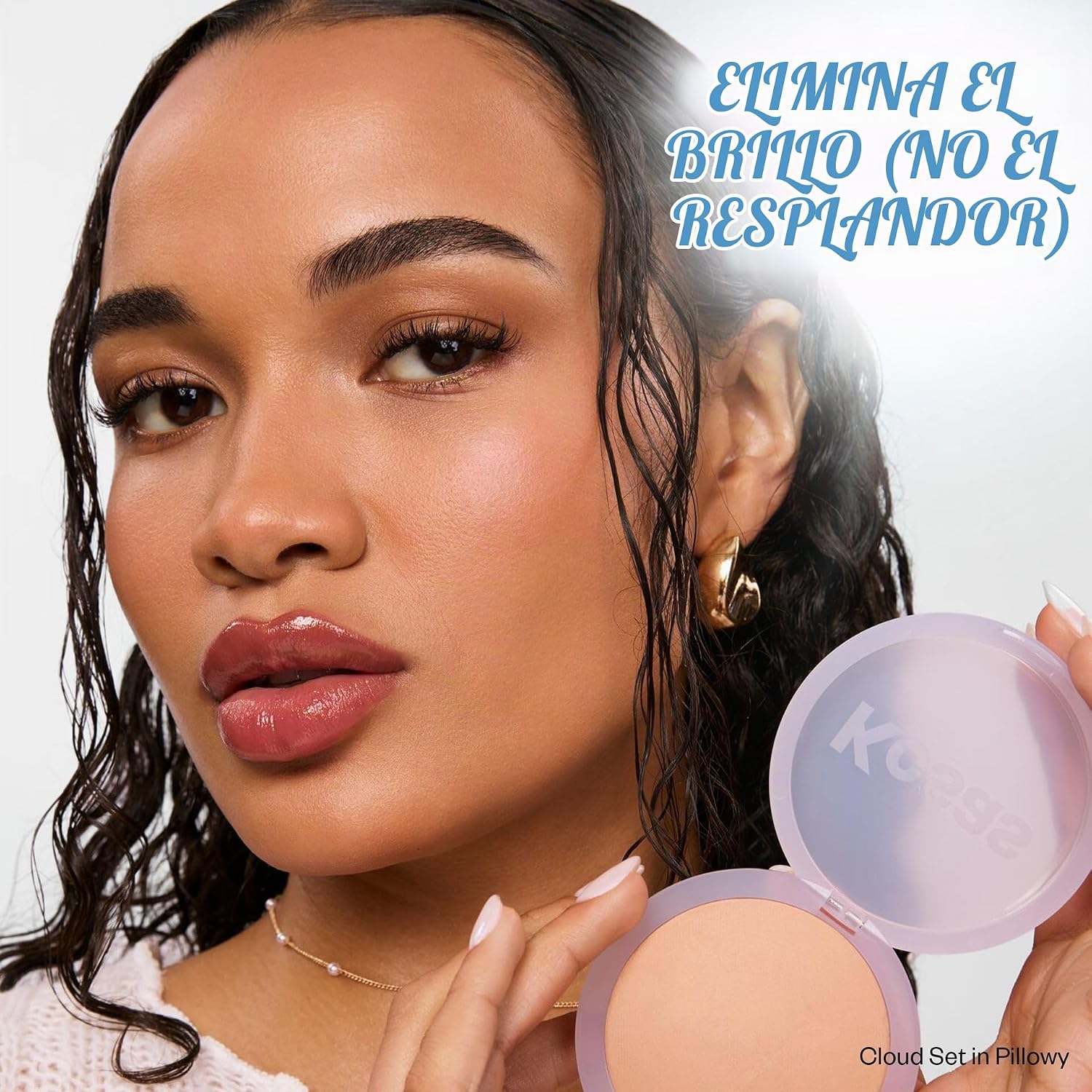 KOSAS POLVO FIJADOR CLOUD KIT DE MAQUILLAJE SET PARA ROSTRO - CONTROL DE BRILLO SUAVE, ACABADO DE MAQUILLAJE TRANSLÚCIDO, - 3