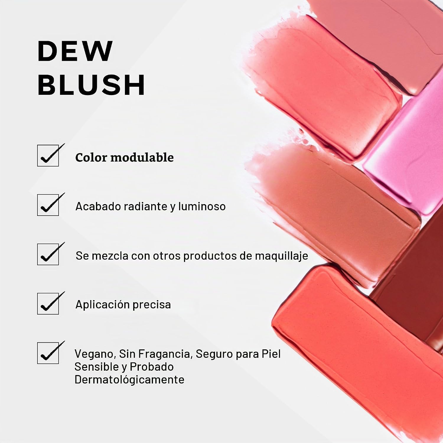 RUBOR LÍQUIDO SAIE DEW PARA MEJILLAS, DREAMY 0.40 OZ - 3