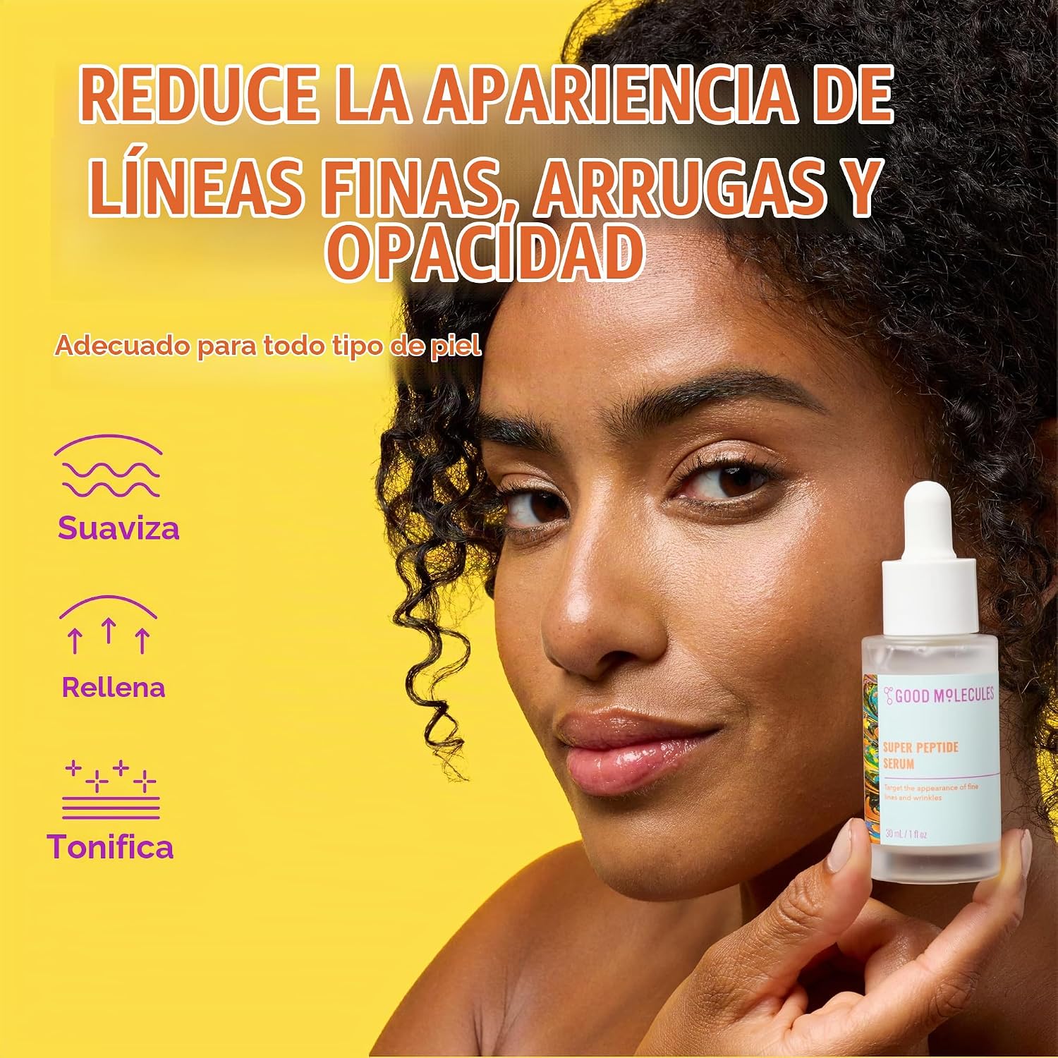 GOOD MOLECULES SUPER PEPTIDE SÉRUM FACIAL CONCENTRADO - SUERO FACIAL ANTIENVEJECIMIENTO CON PÉPTIDOS Y TRIPÉPTIDOS DE COBRE - 2