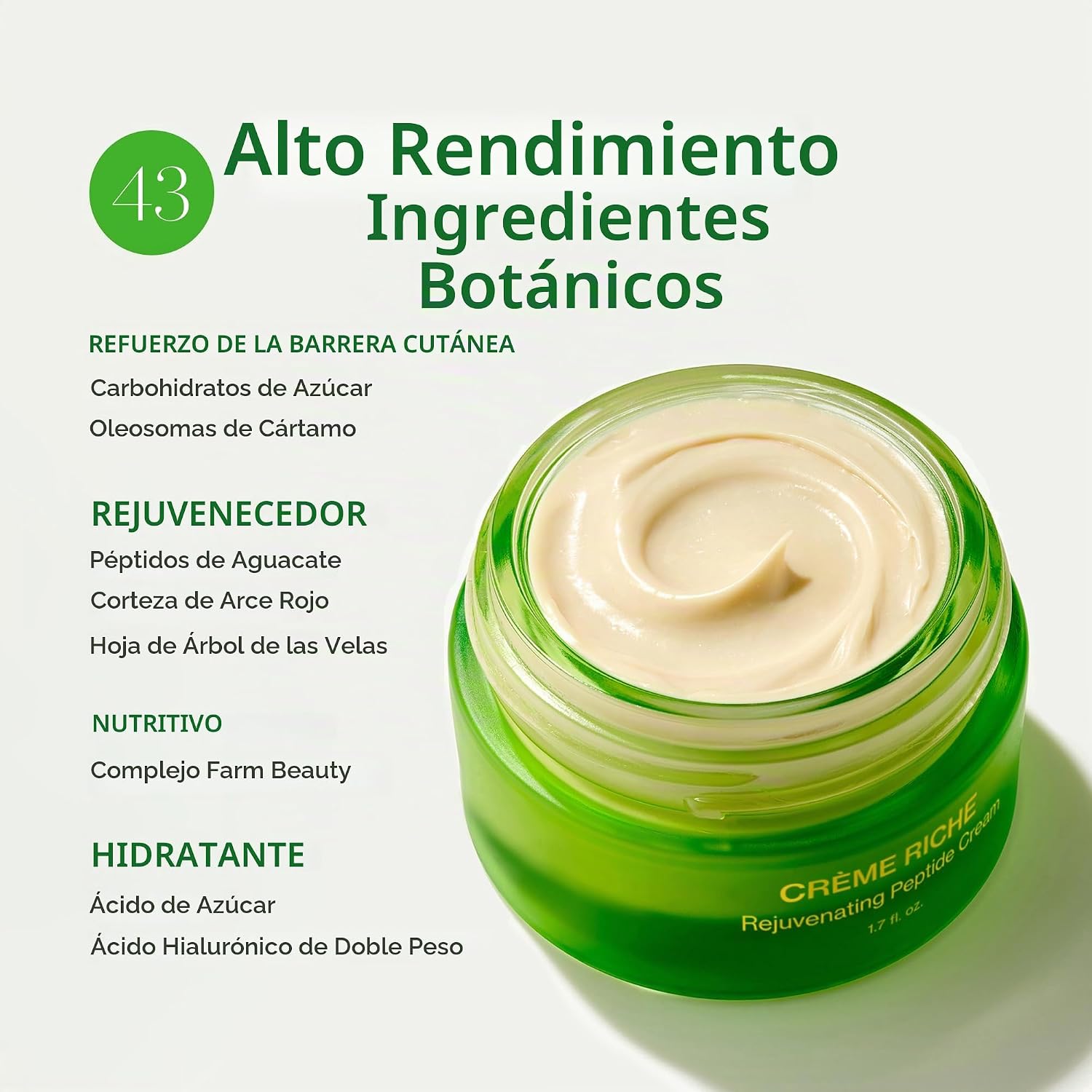 TATA HARPER CR ME RICHE, CREMA HIDRATANTE RICA CON PÉPTIDOS, CUIDADO NATURAL DE LA PIEL, 1.7 FL OZ - 3