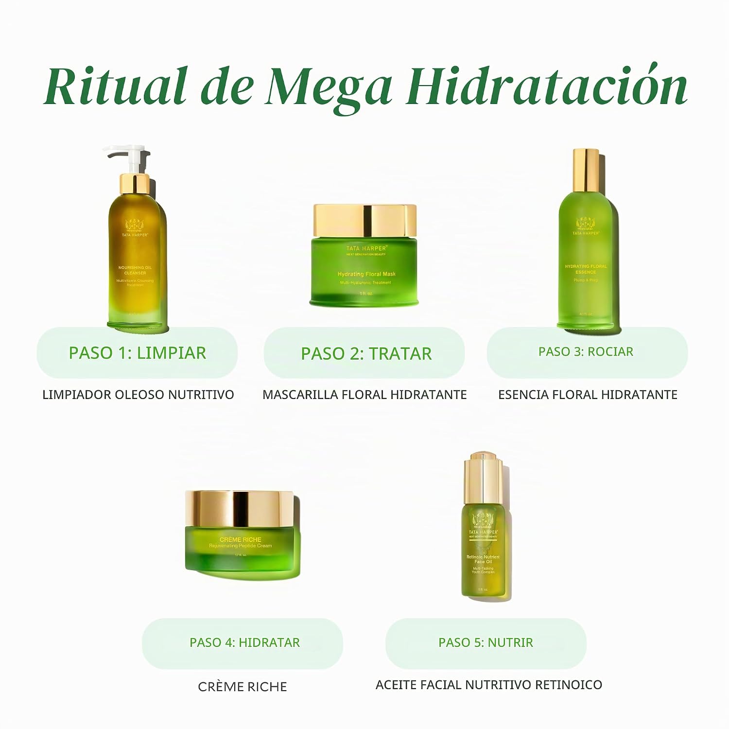 TATA HARPER CR ME RICHE, CREMA HIDRATANTE RICA CON PÉPTIDOS, CUIDADO NATURAL DE LA PIEL, 1.7 FL OZ - 6