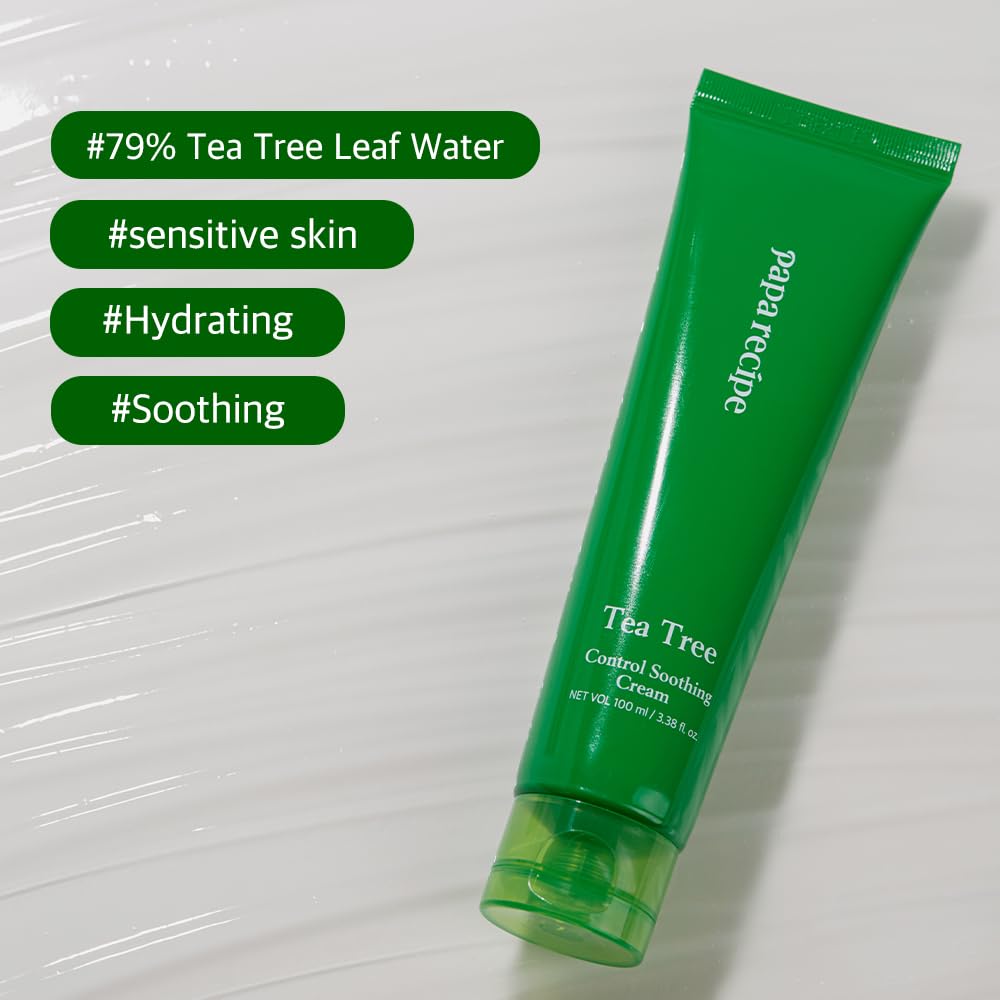 PAPA RECIPE TEA TREE CONTROL CREMA CALMANTE 3.38 FL OZ/3.4 FL OZ , CREMA HIDRATANTE FACIAL CALMANTE E HIDRATANTE PARA PIEL - 5