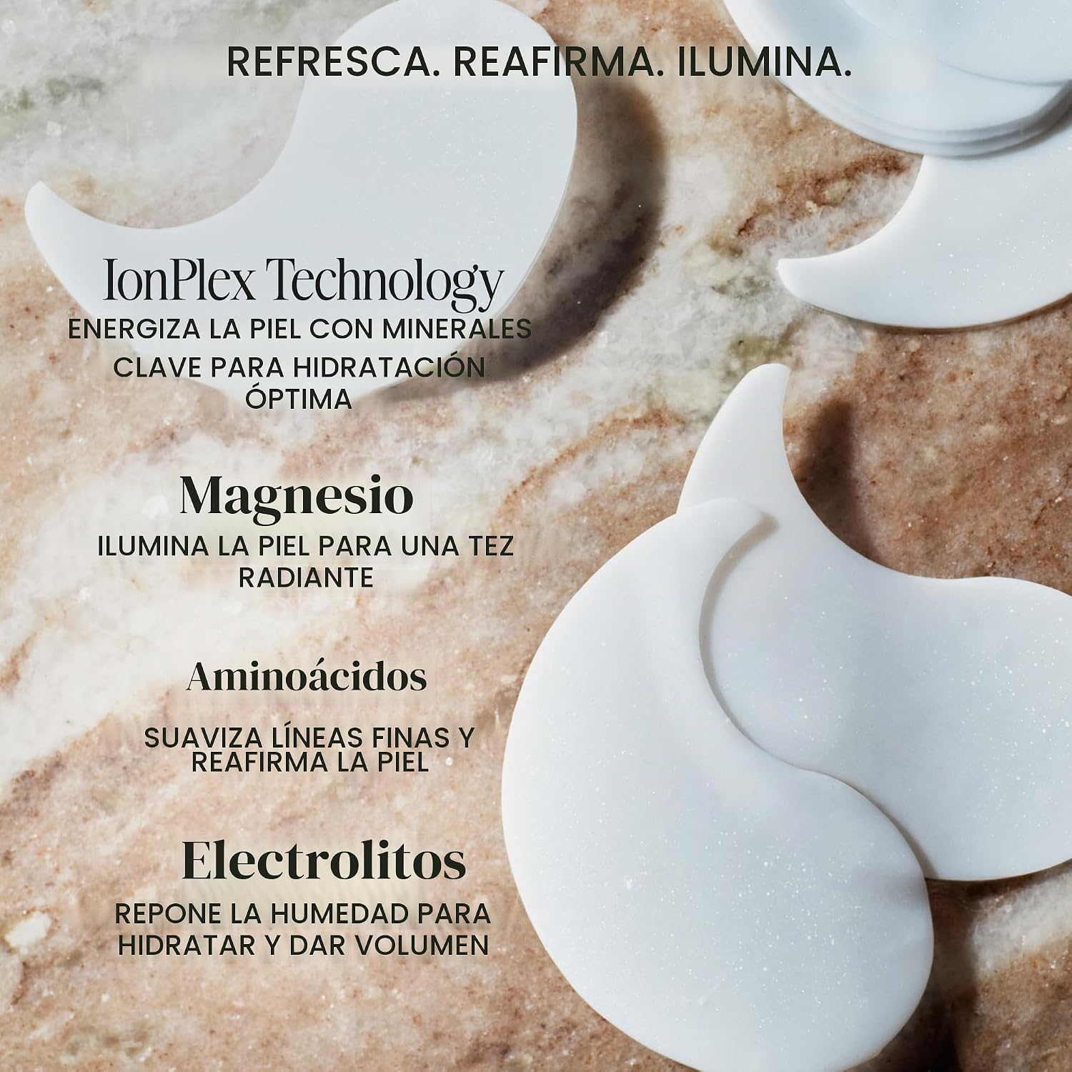 NUFACE IONPLEX HYDRA-GEL POWER PARCHES PARA OJERAS Y OJOS HINCHADOS - MÁSCARAS HIDRATANTES COREANAS PARA LOS OJOS MAGNESIO - 3