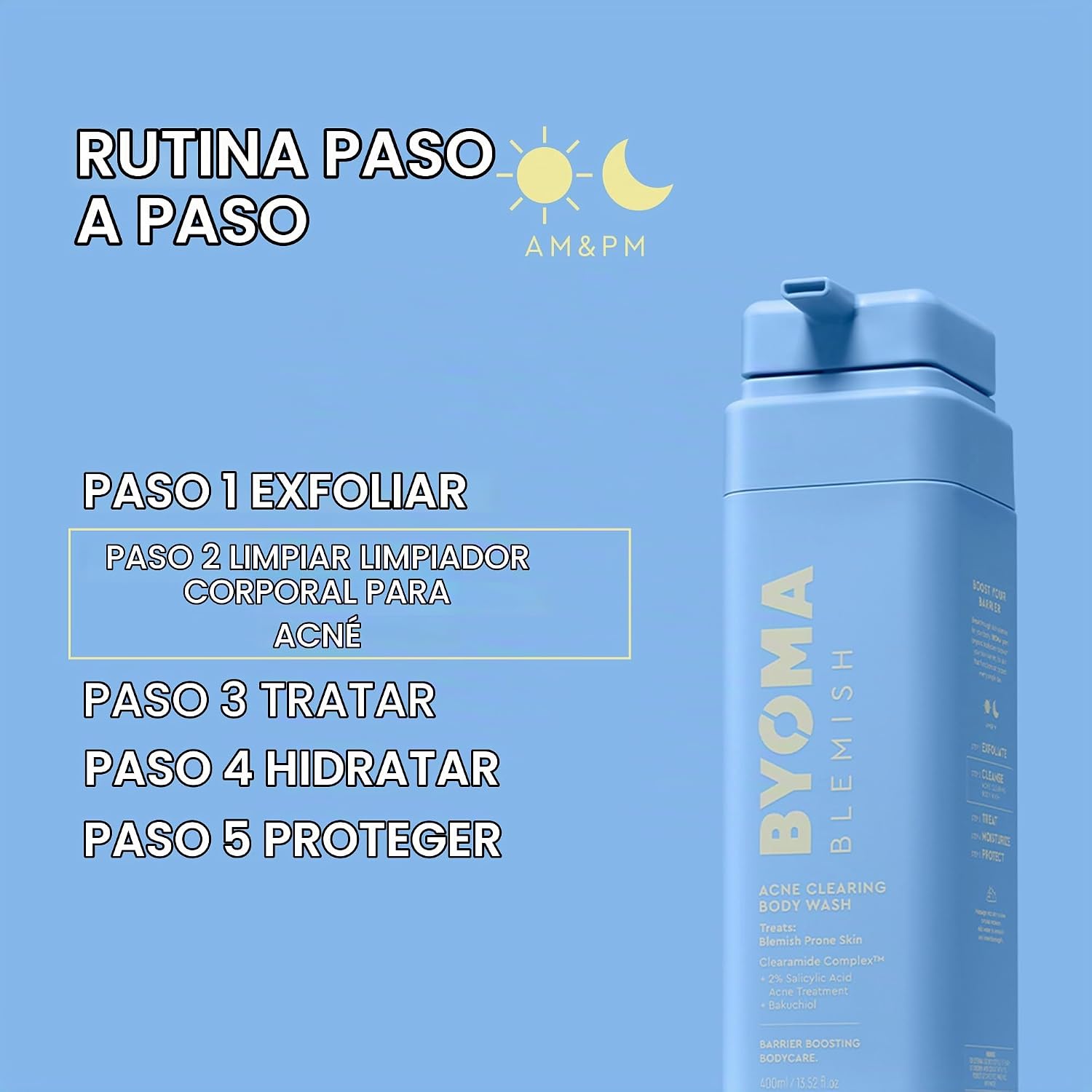 BYOMA GEL DE BAÑO PARA ELIMINAR EL ACNÉ DE MANCHAS - 6