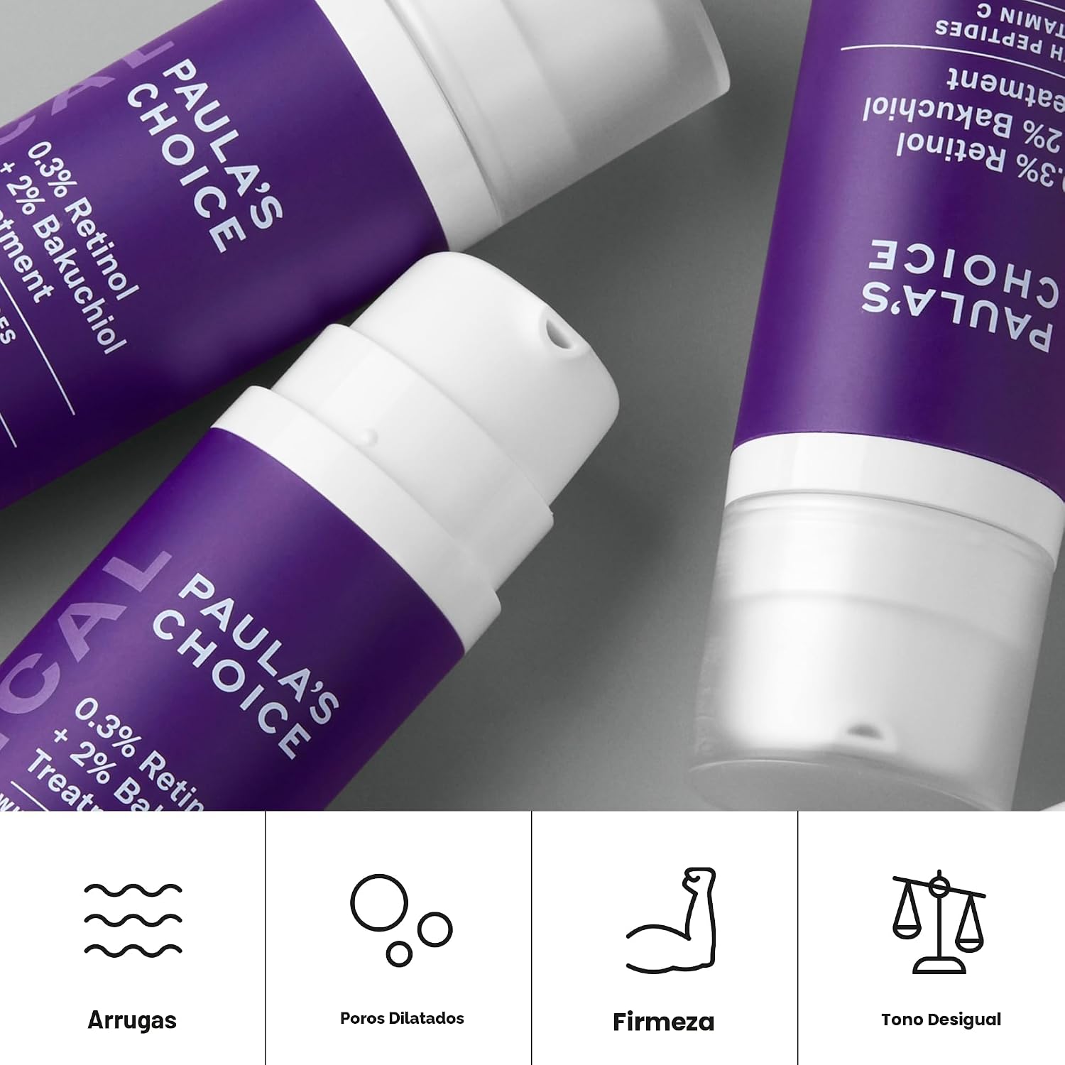 PAULA S CHOICE CLINICAL 0.3% RETINOL 2% BAKUCHIOL, SUERO ANTIENVEJECIMIENTO PARA ARRUGAS PROFUNDAS Y LÍNEAS FINAS, SIN - 5