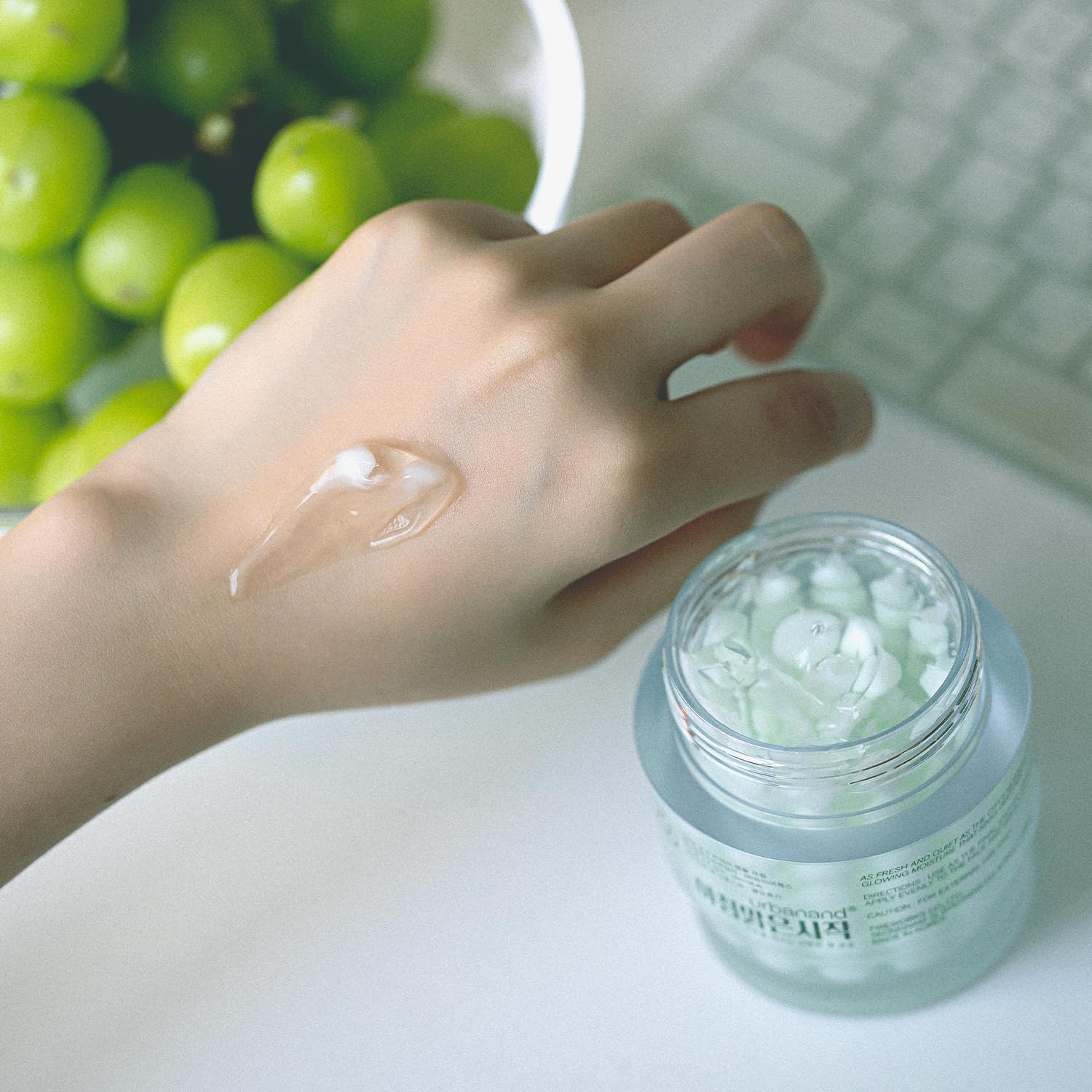URBANAND CREMA DE CÁPSULAS MORNING FRESH, CUIDADO DE LA PIEL VEGANO, HIDRATANTE FACIAL PARA RESPLANDOR DE LA PIEL, GEL - 6