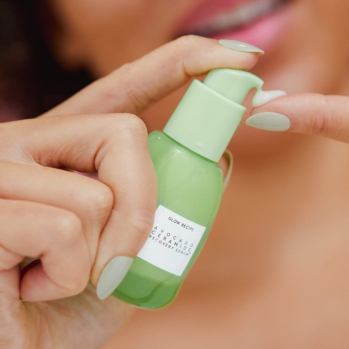 SUERO DE CERÁMIDA DE AGUACATE BRILLO GLOW RECIPE - SUERO FACIAL HIDRATANTE Y CALMANTE PARA MUJERES Y HOMBRES, ALIVIO - 2