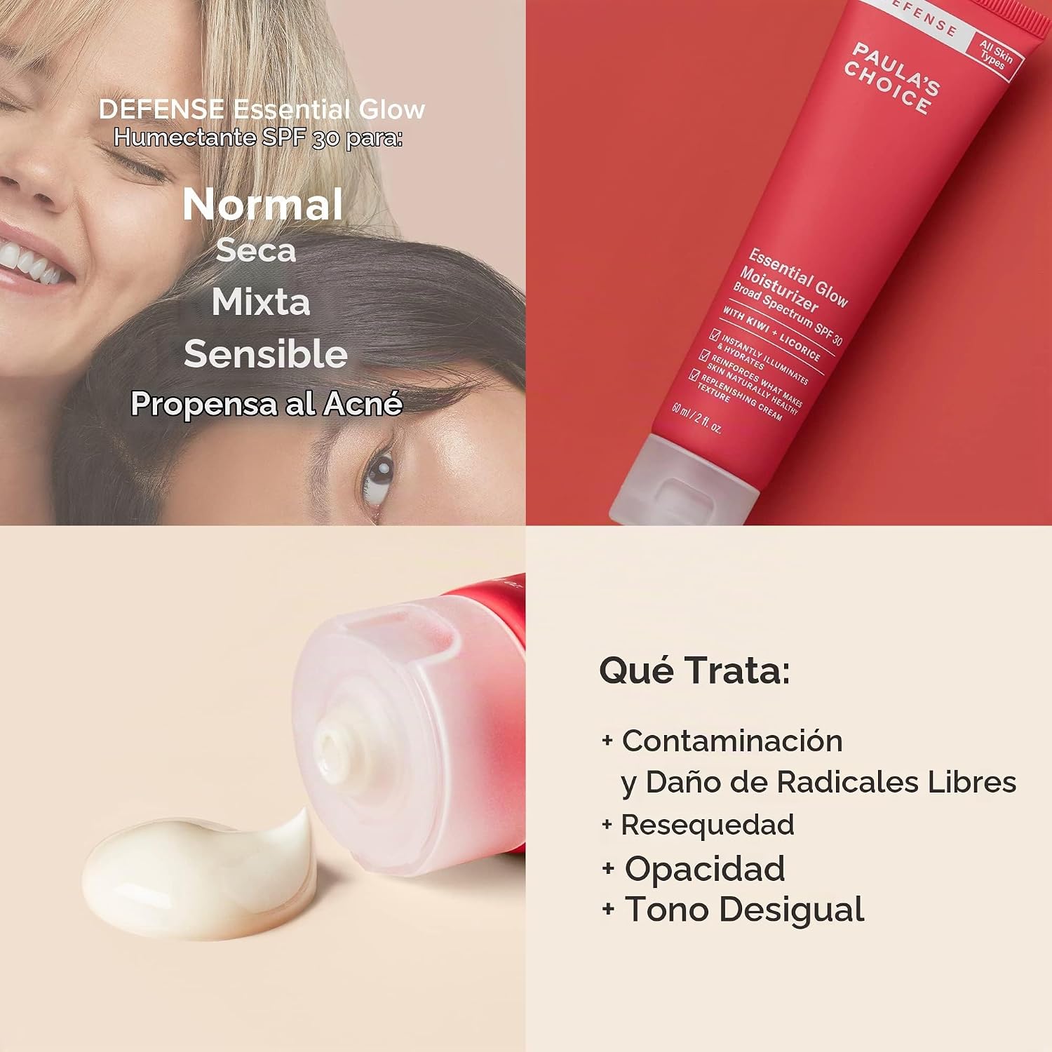 PAULA S CHOICE DEFENSE ESSENTIAL BRILLO GLOW MINERAL HIDRATANTE CON SPF 30 - 3