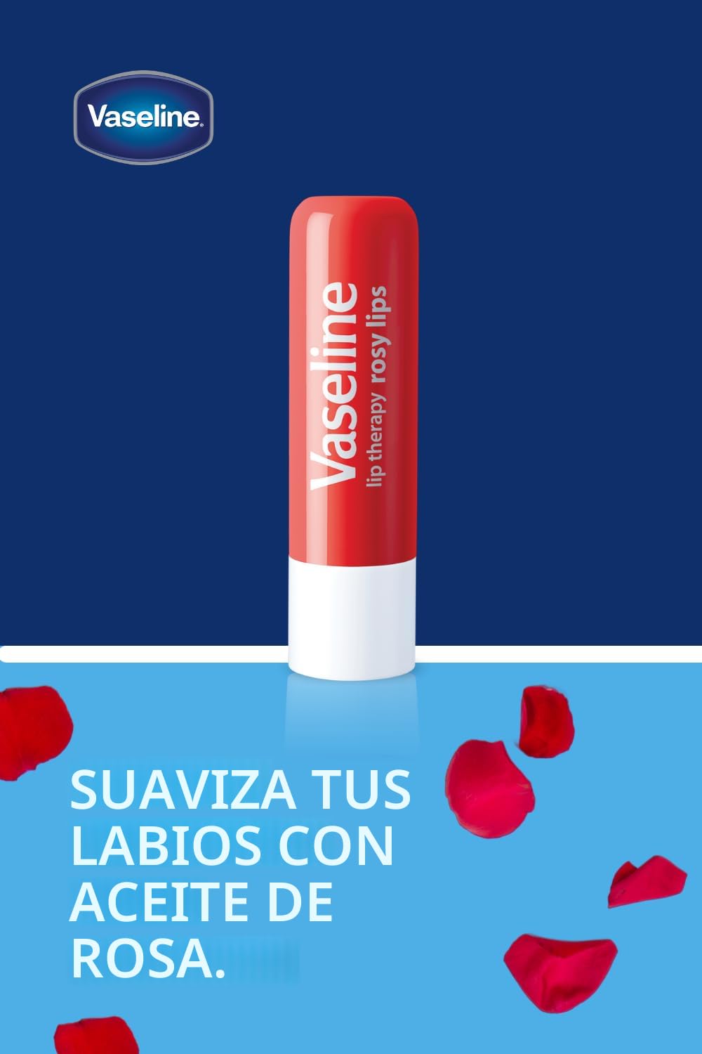 VASELINE TERAPIA LABIAL ROSY, NUTRICIÓN DE ACCIÓN RÁPIDA, IDEAL PARA LABIOS PARTIDOS, SECOS, AGRIETADOS O DAÑADOS, BÁLSAMO - 5