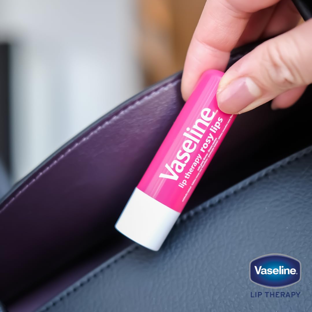 VASELINE TERAPIA LABIAL ROSY, NUTRICIÓN DE ACCIÓN RÁPIDA, IDEAL PARA LABIOS PARTIDOS, SECOS, AGRIETADOS O DAÑADOS, BÁLSAMO - 6