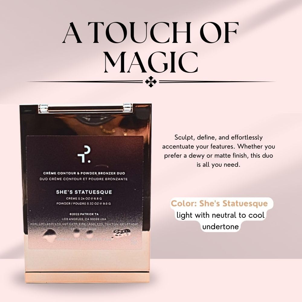 PATRICK TA MAJOR SCULPT CR ME CONTOUR Y POLVO TRASLÚCIDO BRONZER DUO SHE S STATUESQUE - 3