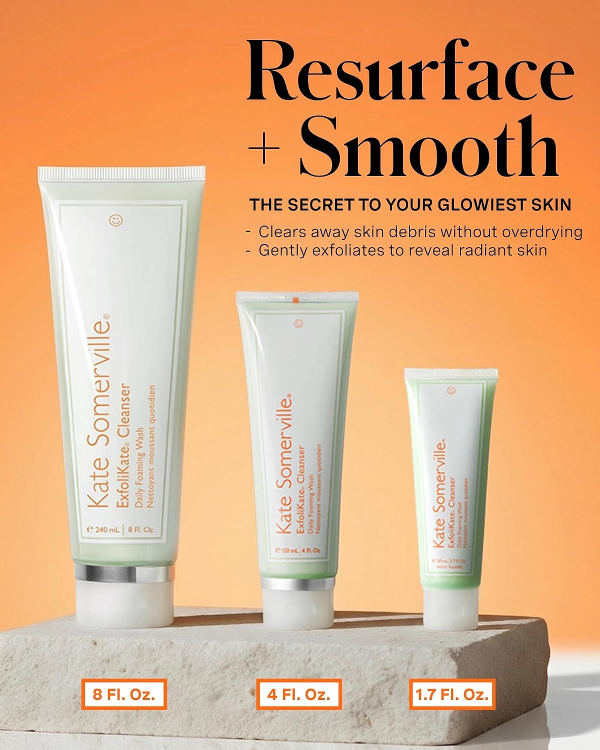 KATE SOMERVILLE EXFOLIKATE LIMPIADOR LAVADO FACIAL EXFOLIANTE ESPUMANTE DIARIO EXFOLIANTE FACIAL SUAVE CON ĂCIDO GLICĂLICO - 3