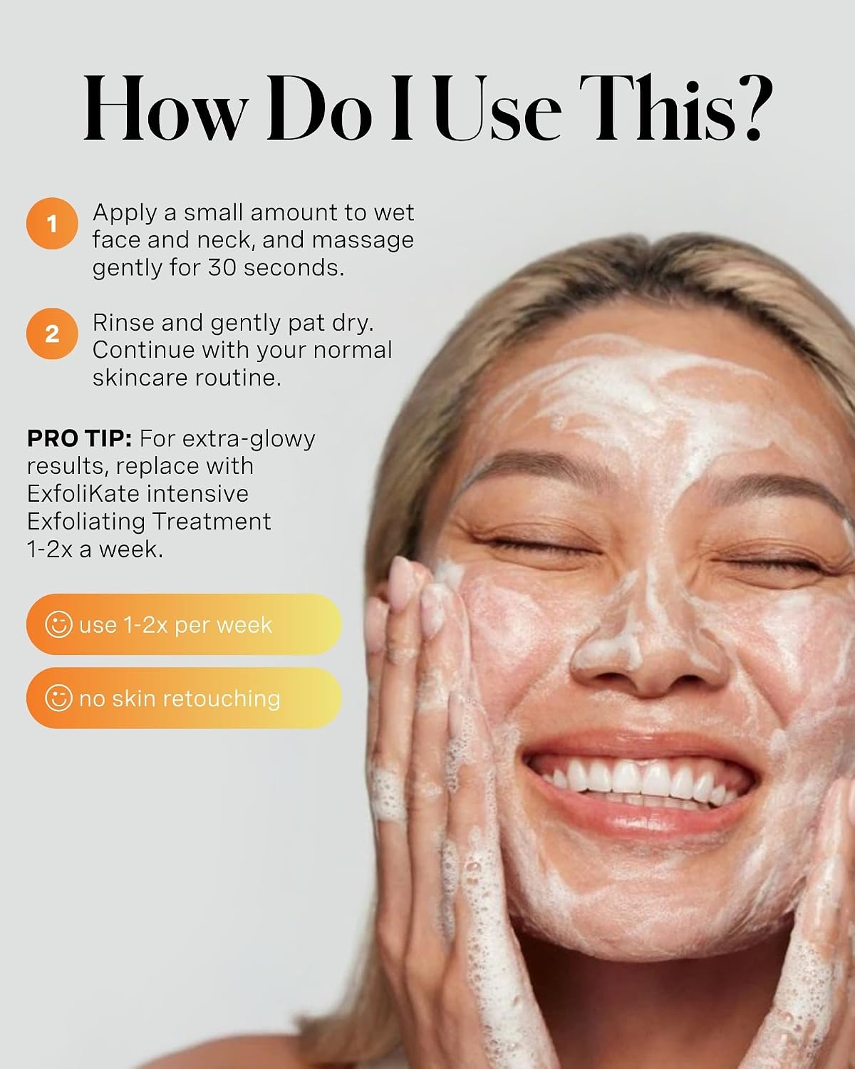 KATE SOMERVILLE EXFOLIKATE LIMPIADOR LAVADO FACIAL EXFOLIANTE ESPUMANTE DIARIO EXFOLIANTE FACIAL SUAVE CON ĂCIDO GLICĂLICO - 5