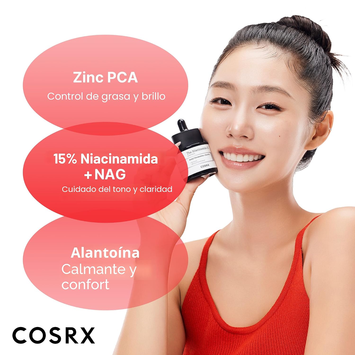 COSRX SUERO FACIAL DE NIACINAMIDA AL 15%, 0.67 ONZAS LÍQUIDAS, SUERO MINIMIZADOR DE POROS PARA CARA, TONO DE PIEL UNIFORME, - 3