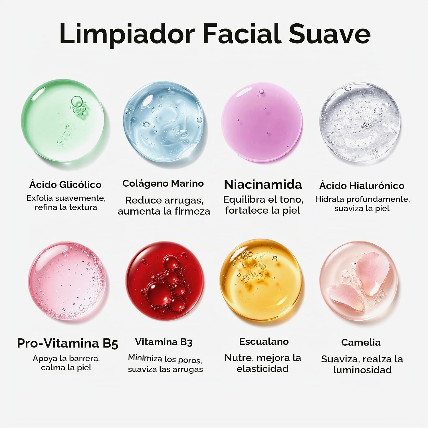MAREE EXFOLIANTE FACIAL EXFOLIANTE FACIAL DE MICRODERMOABRASIÓN Y JABÓN EXFOLIANTE PARA MUJERES COLÁGENO Y ÁCIDO GLICÓLICO - 3