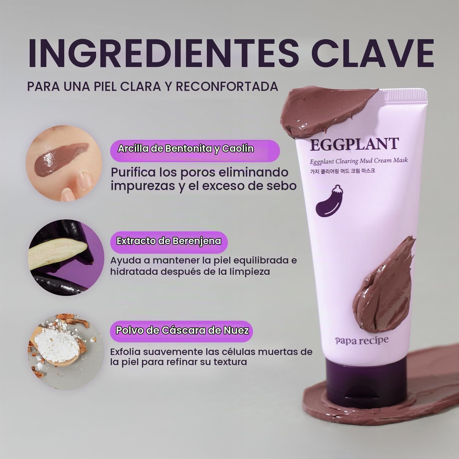 PAPA RECIPE MÁSCARA DE CREMA DE BARRO, ELIMINACIÓN DE PUNTOS NEGROS - 3
