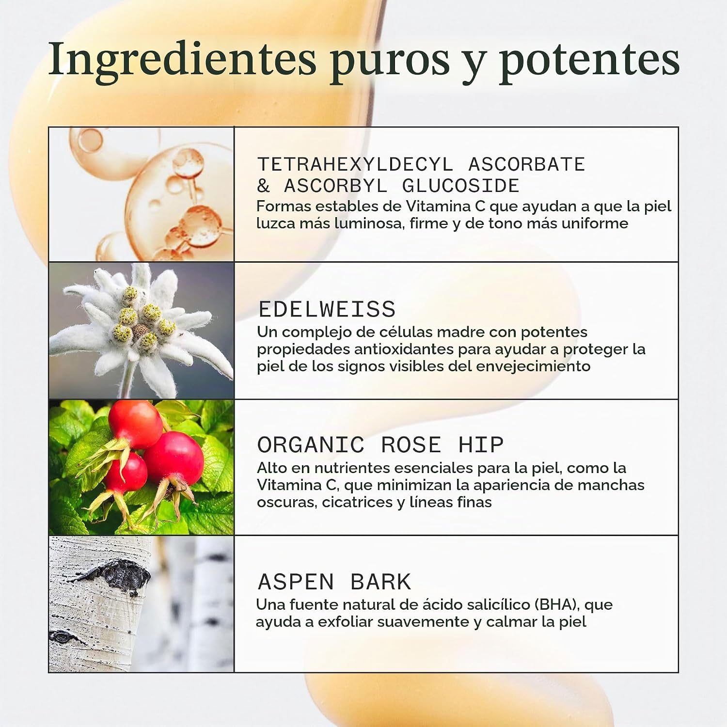 URSA MAJOR SUERO NATURAL DE VITAMINA C FÓRMULA ILUMINADORA REVITALIZA LA PIEL OPACA Y SUAVIZA EL TONO DE LA PIEL SE DIRIGE - 4