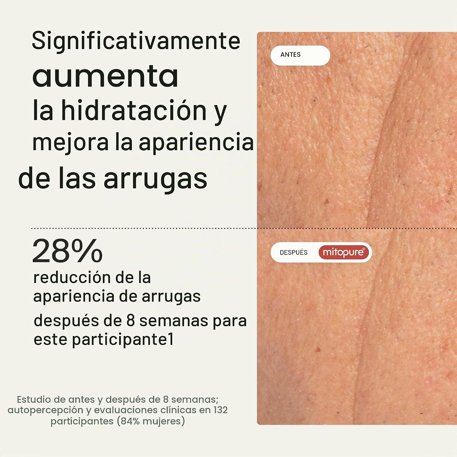 TIMELINE MITOPURE - CREMA HIDRATANTE LIGERA CON PÉPTIDOS PARA HIDRATAR, RELLENAR Y PROTEGER LA PIEL SECA - 1.7 ONZAS LÍQUIDAS - 3