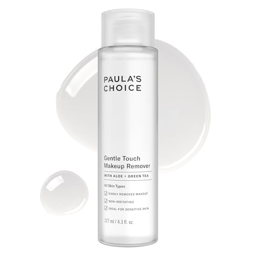 PAULA S CHOICE GENTLE TOUCH - REMOVEDOR DE MAQUILLAJE IMPERMEABLE, SIN ACEITE, ALOE Y TÉ VERDE, NO IRRITANTE, 4.3 ONZAS - 6