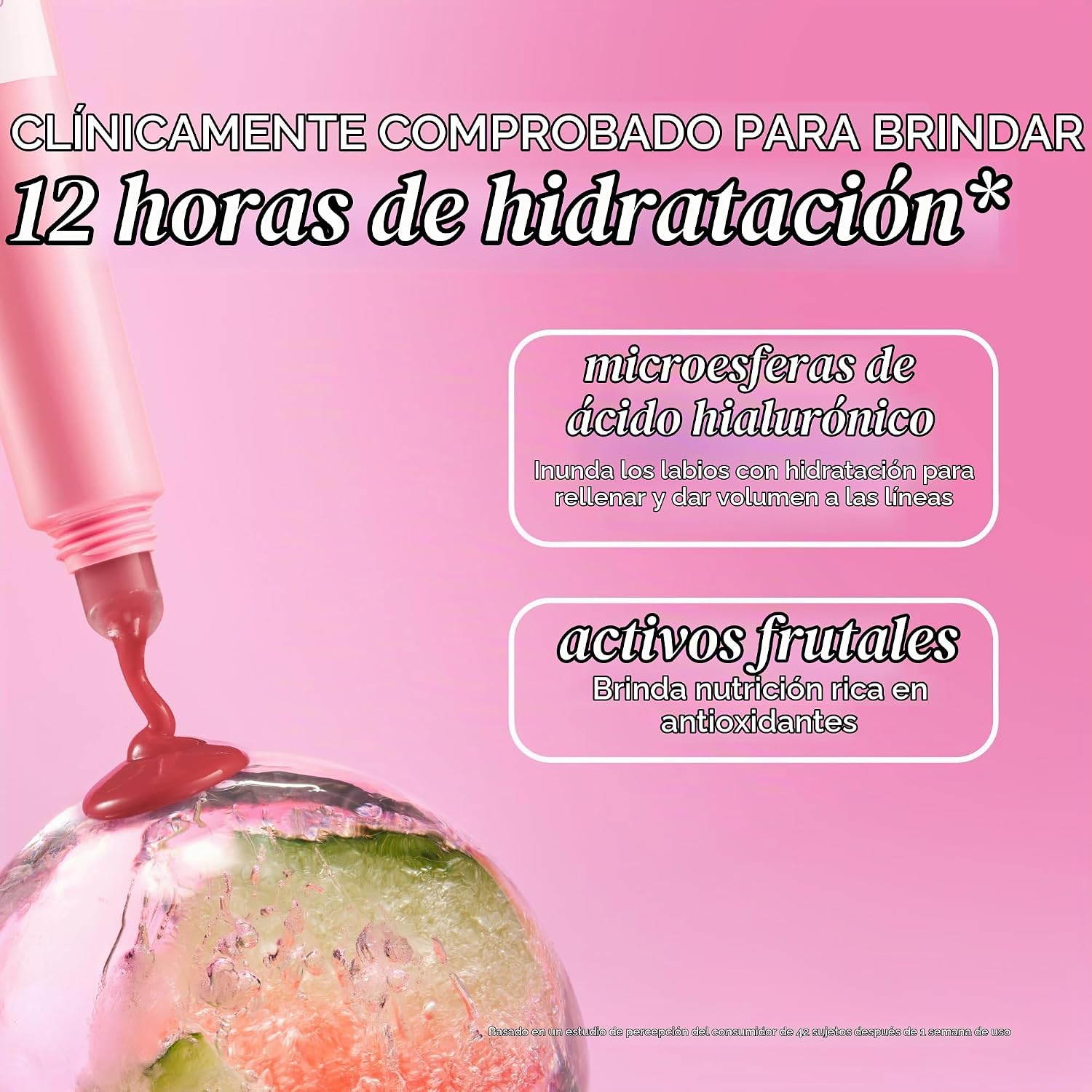 BRILLO GLOW RECIPE TRATAMIENTO LABIAL GLASS BALM - BĂLSAMO LABIAL E HIDRATANTE DE 12 HORAS CON ĂCIDO HIALURĂNICO - 4