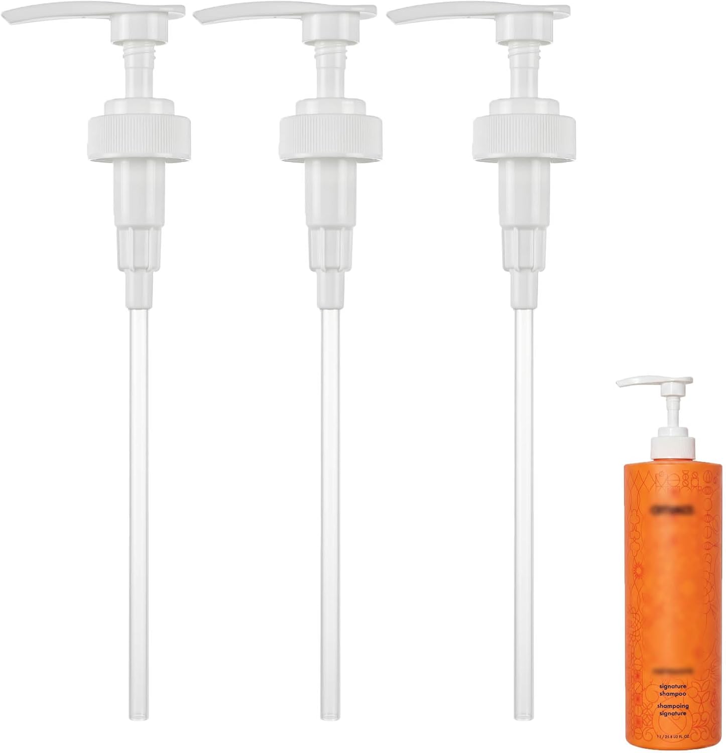 BOMBA DE CHAMPÚ Y ACONDICIONADOR COMPATIBLE CON BOTELLAS AMIKA DE 1 LITRO / 33.8 ONZAS LÍQUIDAS, BOMBA DISPENSADORA - 1