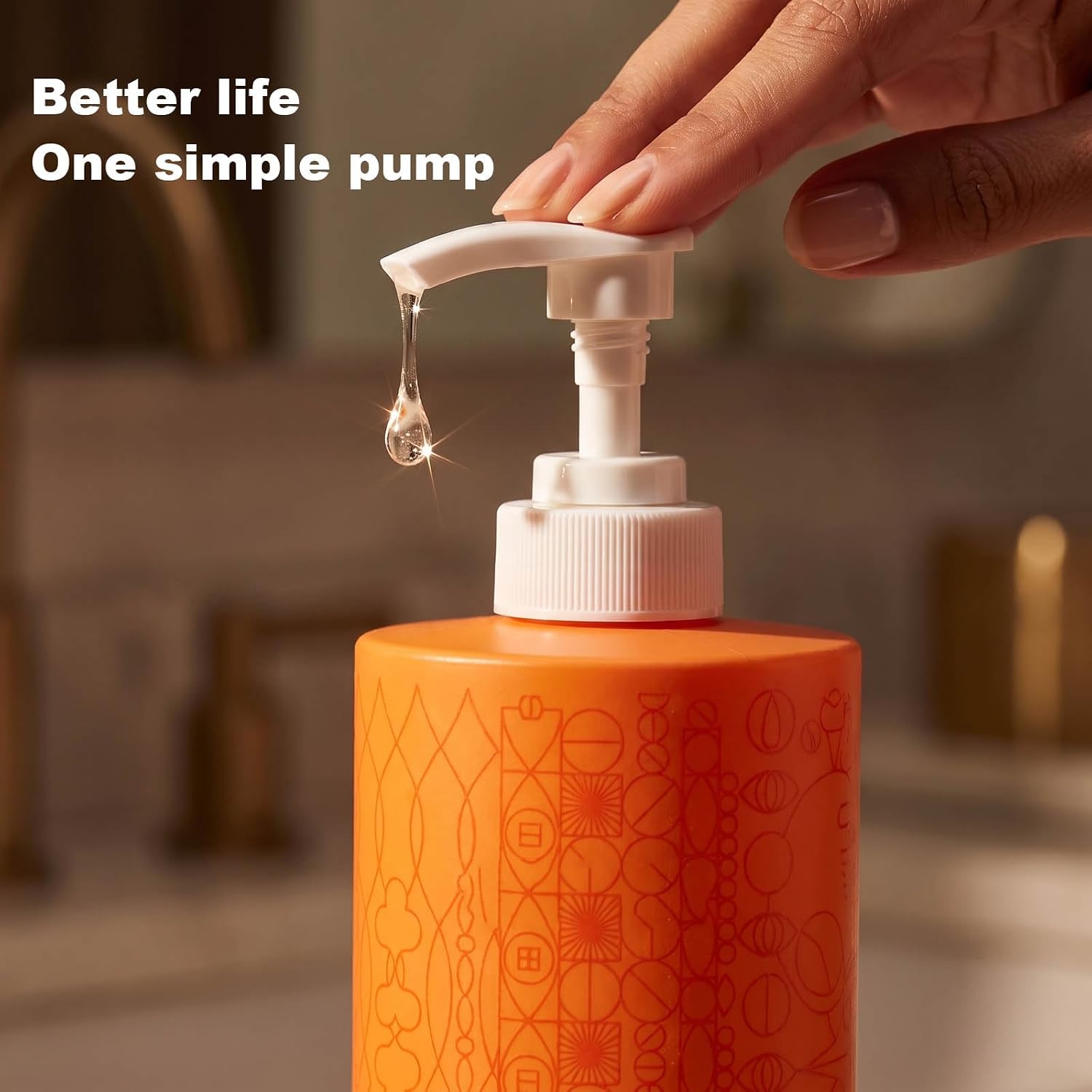 BOMBA DE CHAMPÚ Y ACONDICIONADOR COMPATIBLE CON BOTELLAS AMIKA DE 1 LITRO / 33.8 ONZAS LÍQUIDAS, BOMBA DISPENSADORA - 2