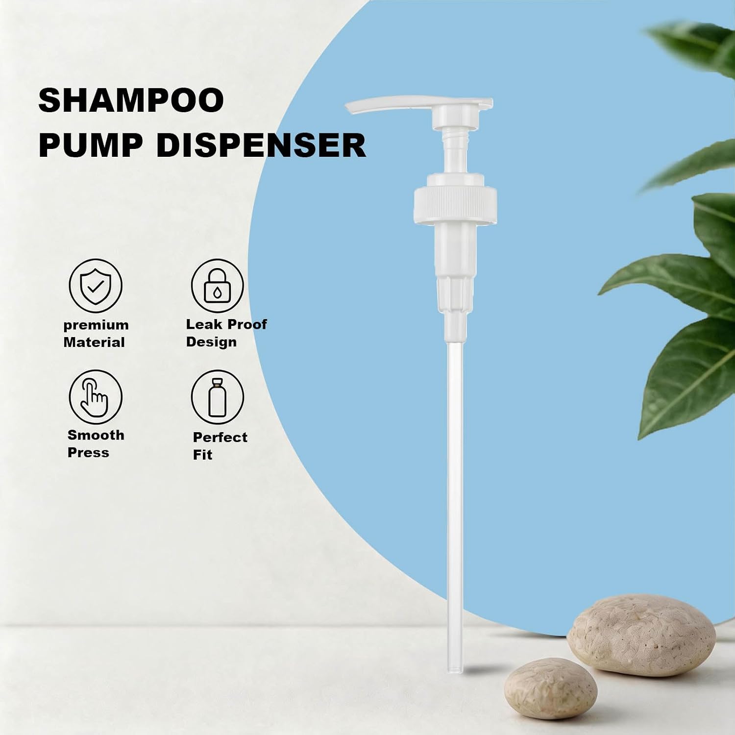 BOMBA DE CHAMPÚ Y ACONDICIONADOR COMPATIBLE CON BOTELLAS AMIKA DE 1 LITRO / 33.8 ONZAS LÍQUIDAS, BOMBA DISPENSADORA - 4