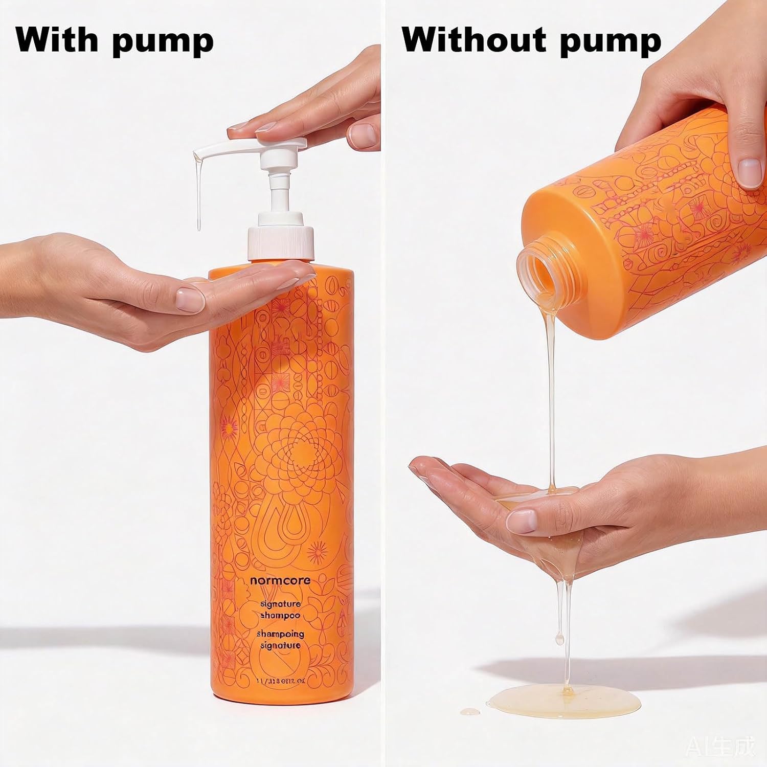 BOMBA DE CHAMPÚ Y ACONDICIONADOR COMPATIBLE CON BOTELLAS AMIKA DE 1 LITRO / 33.8 ONZAS LÍQUIDAS, BOMBA DISPENSADORA - 5